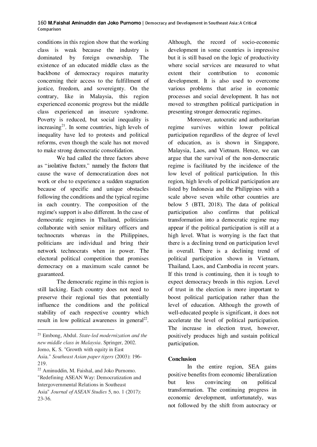 juris Democracy and Development in Southeast Asia A Critical Comparison