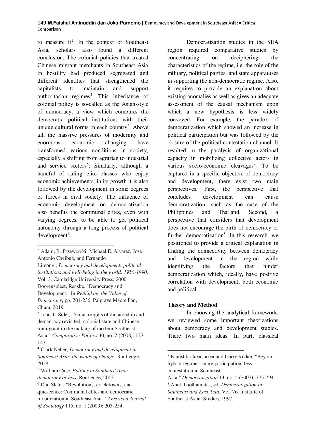 juris Democracy and Development in Southeast Asia A Critical Comparison