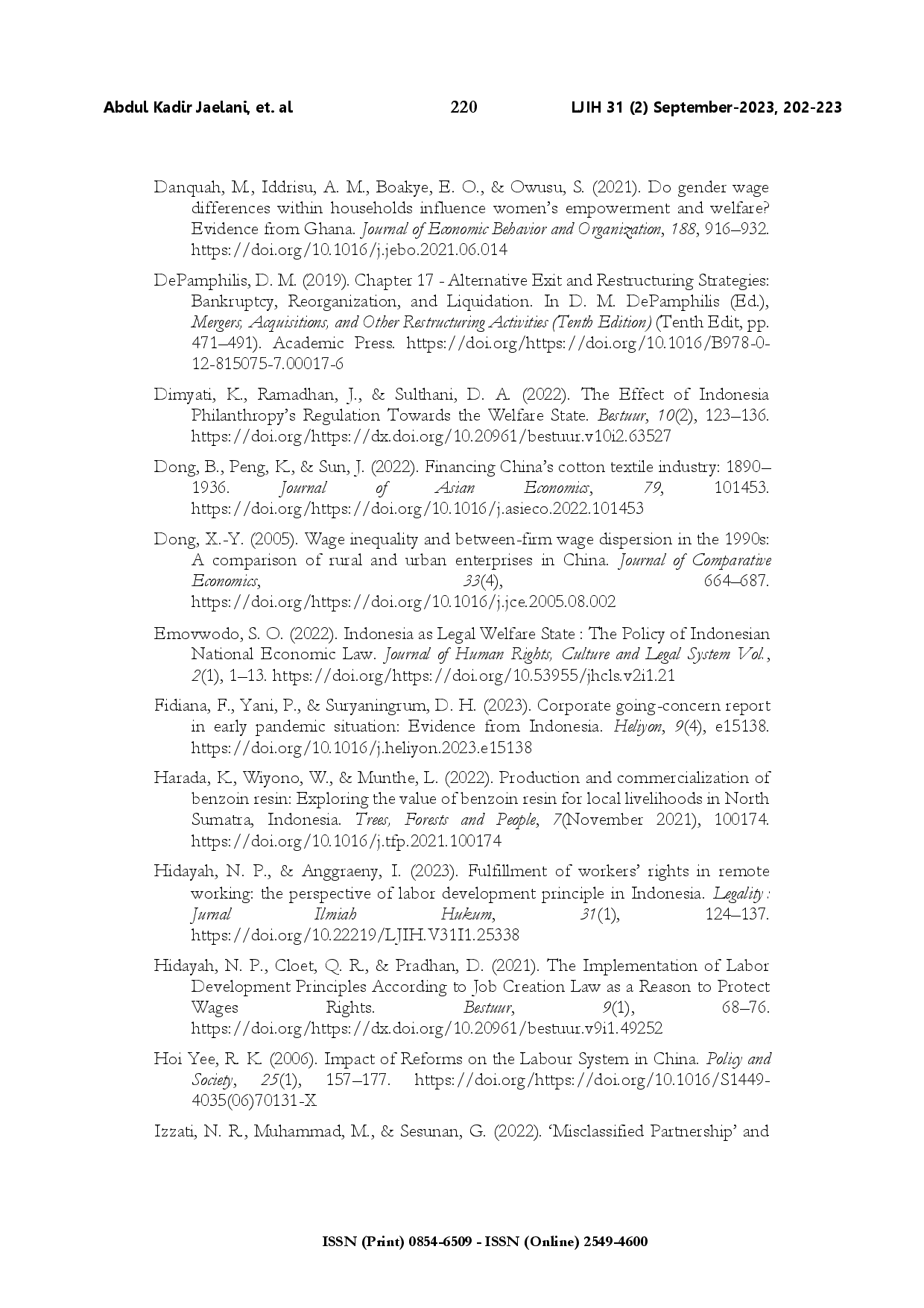 juris Legal protection of employee wage rights in bankrupt companies evidence from China