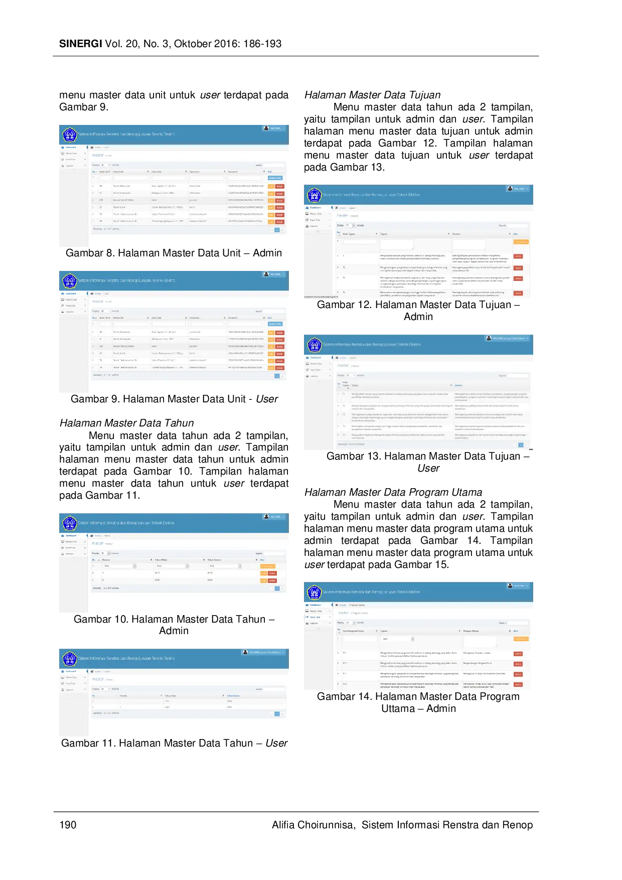 JURIS Sistem Informasi Renstra dan Renop Jurusan Teknik Elektro Berbasis Web
