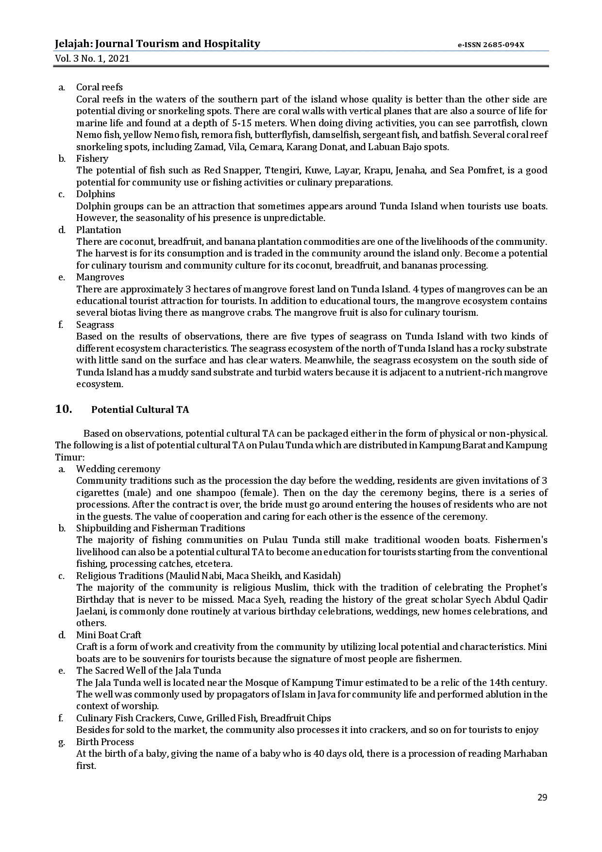 juris Tunda Island As A Tourist Attraction In Tirtayasa District Serang Regency