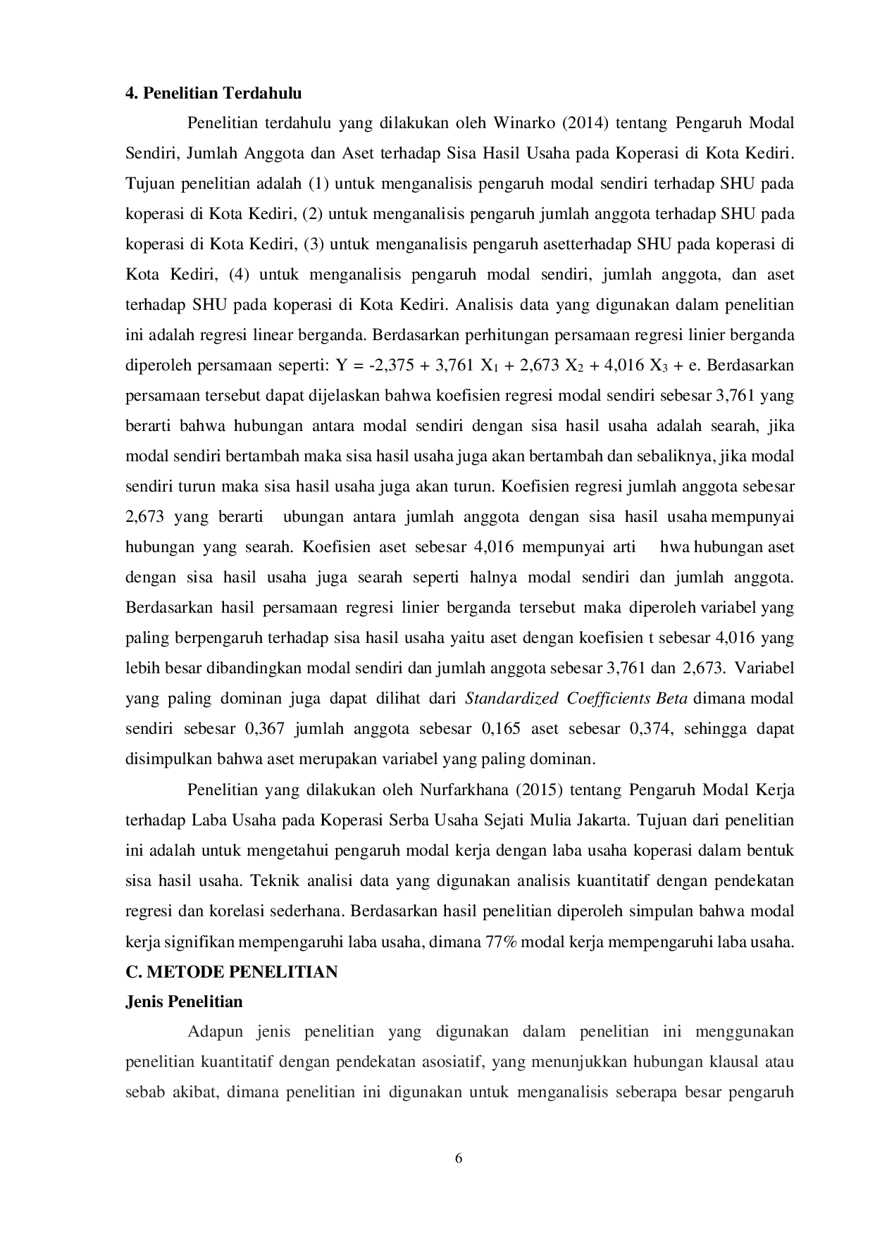 juris Timotius Duha PENGARUH MODAL SENDIRI TERHADAP PENINGKATAN SISA HASIL USAHA PADA KOPERASI MASYARAKAT BUMIPUTERA KOMAS TELUKDALAM PERIODE 2010 2017