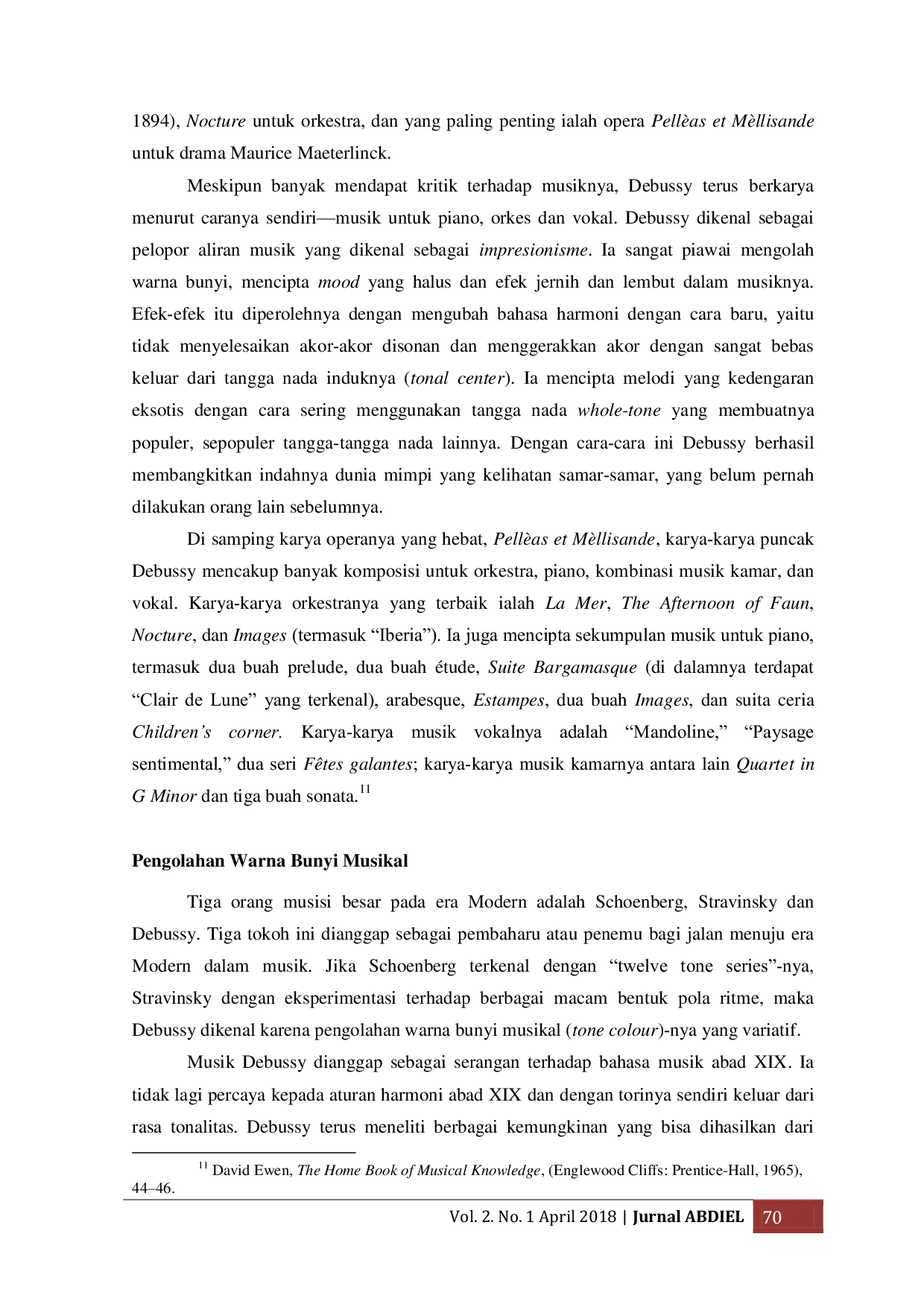 JURIS Gerakan Impresionisme Debussy dan Clair De Lune Sebuah Refleksi Terhadap Perubahan