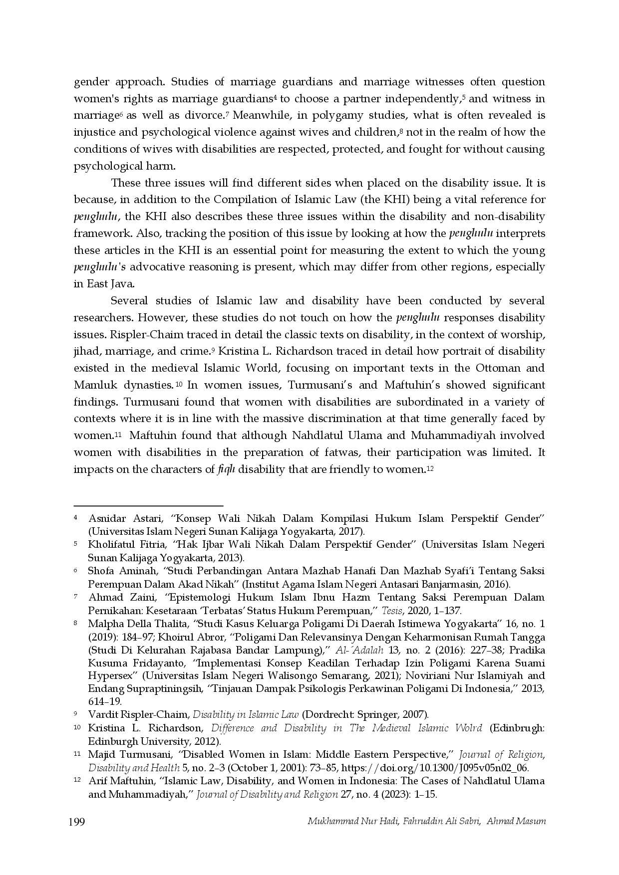 juris Between Conservatism and Progressivism The Young Penghulu in East Java s Legal Paradigm Addresses Disability Issues in Marriage