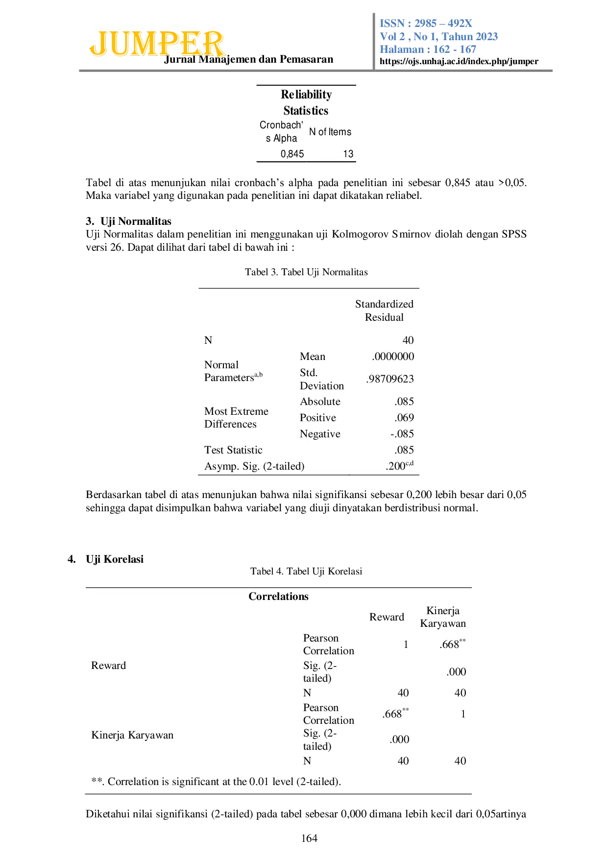 JURIS Pengaruh Reward Terhadap Kinerja Karyawan Pada Hasta Mulia Garut