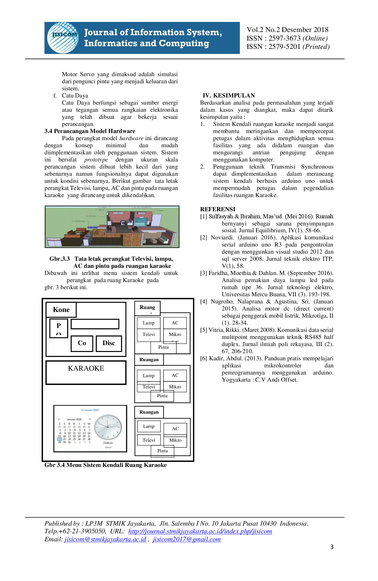 juris Teknik Transmisi Synchronous untuk Sistem Kendali Ruang Karaoke
