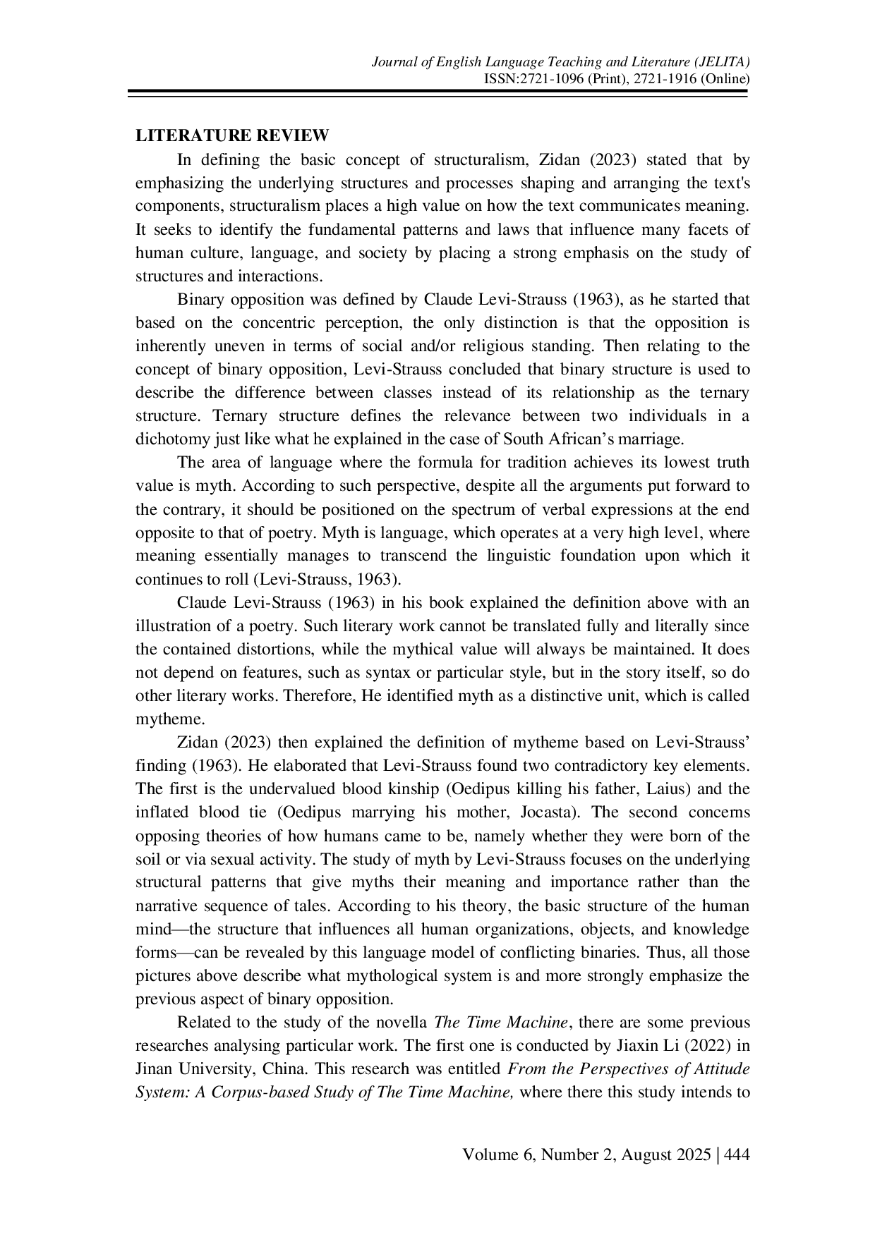 JURIS Examining Child Oppression in H G Wells The Time Machine Through Structural Analysis