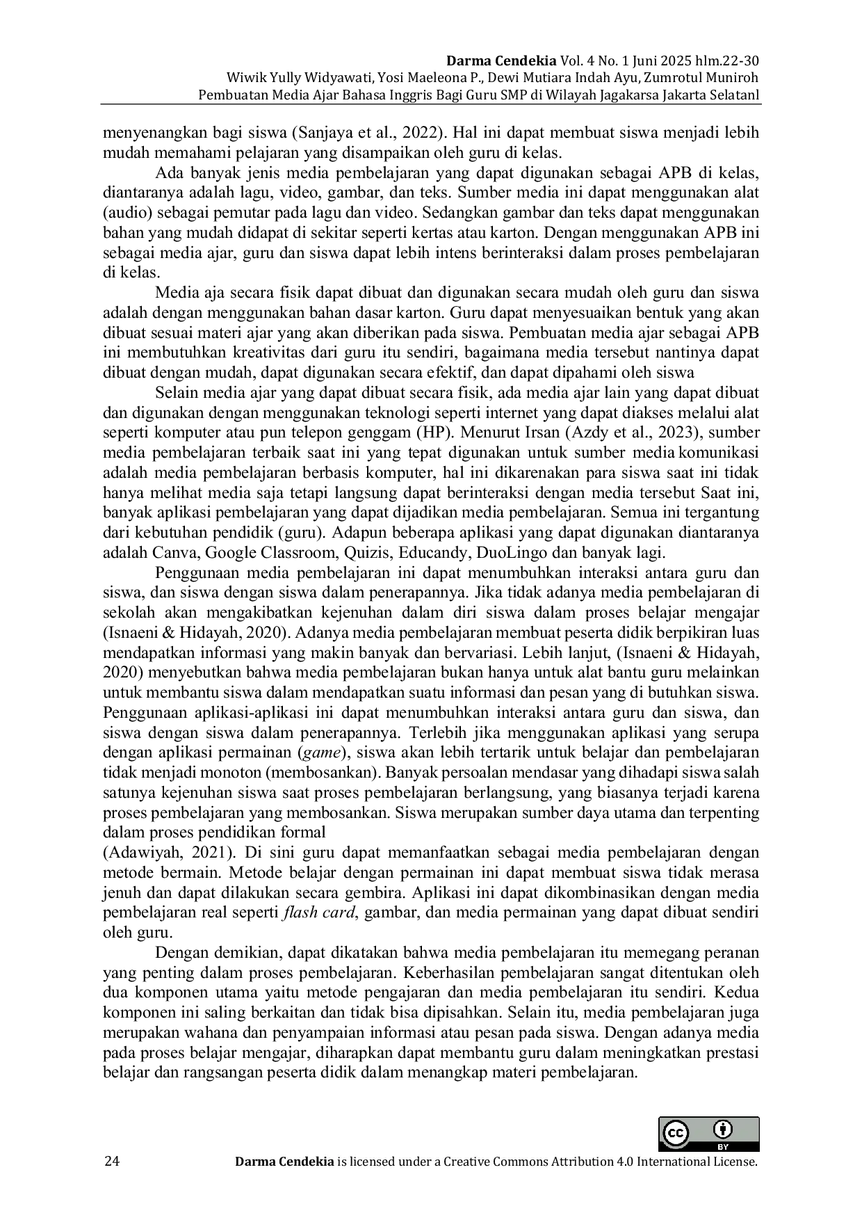 JURIS Pembuatan Media Ajar Bahasa Inggris Bagi Guru Smp Di Wilayah Jagakarsa Jakarta Selatan