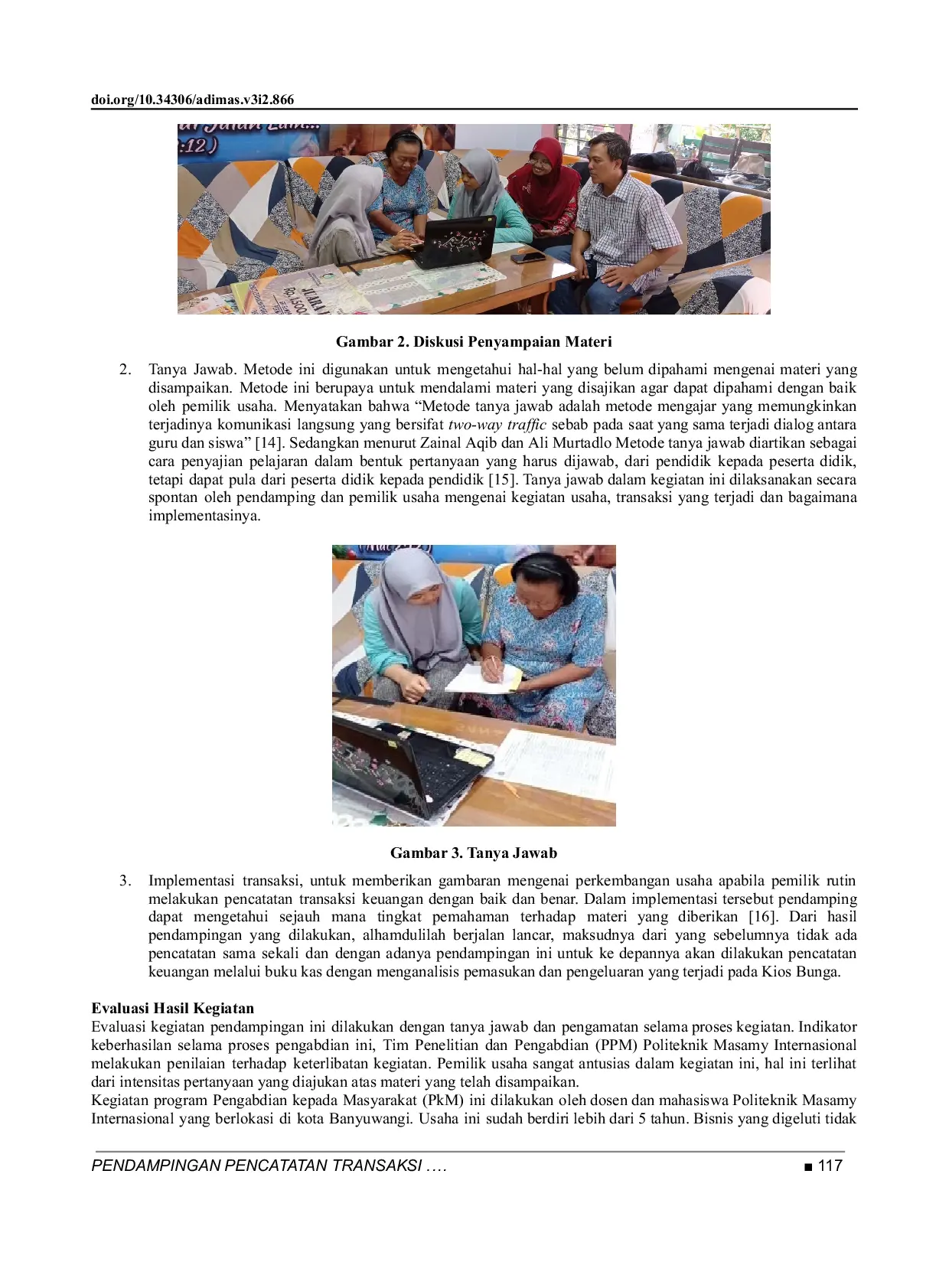 JURIS Pendampingan Pencatatan Transaksi Keuangan pada Kios Bunga Mekar Kasih Banyuwangi