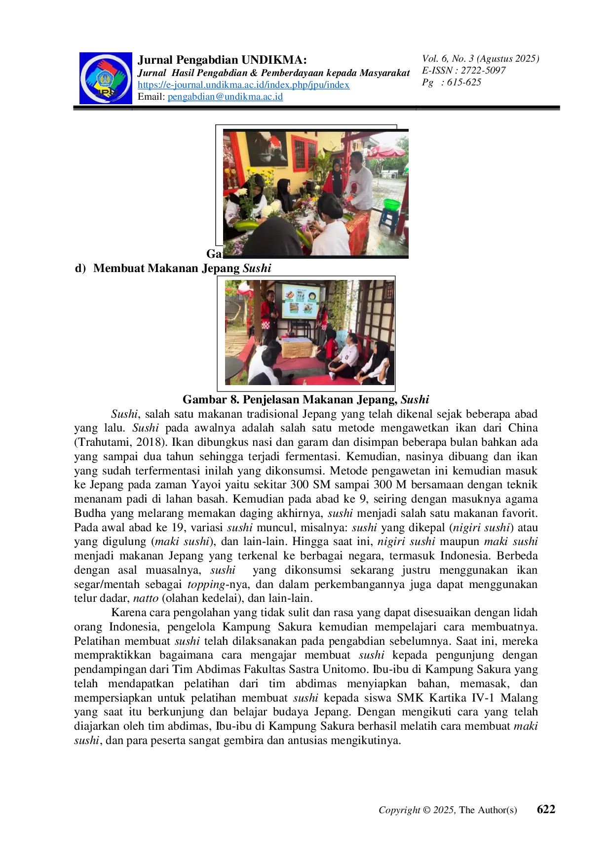 JURIS Pemberdayaan Masyarakat Lokal Melalui Edukasi Budaya Jepang Sebagai Daya Tarik Wisata di Kampung Sakura Kota Batu Jawa Timur