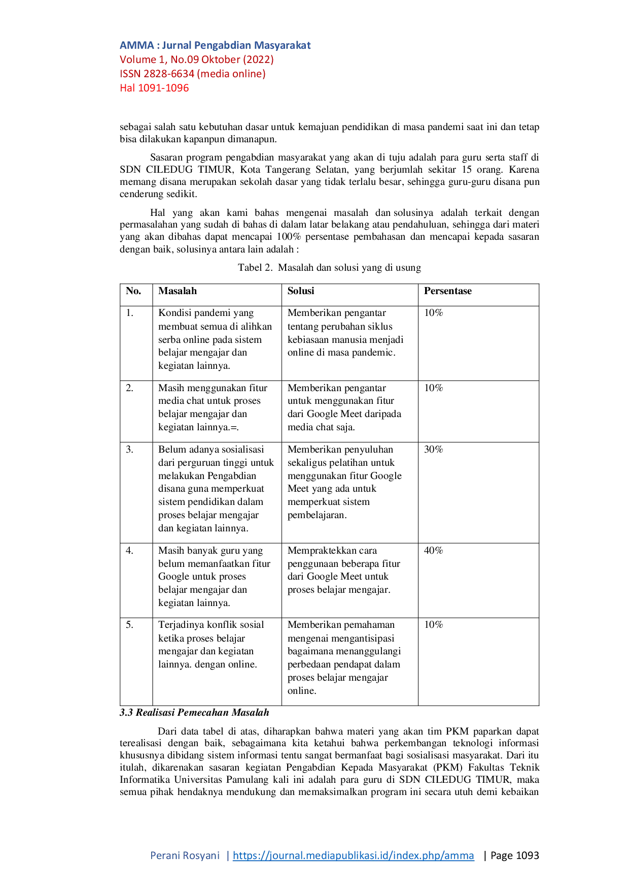 JURIS Pengenalan Aplikasi Pembelajaran Online Di SDN Ciledug Timur