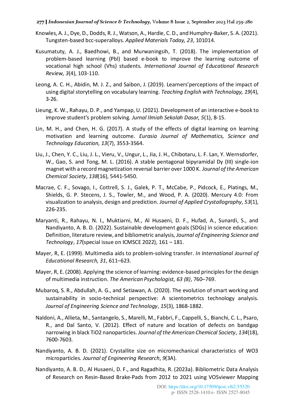 juris E book Multimedia Animation Implementation on Concept Mastery and Problem Solving Skills of Crystal Structure Subjects in Engineering Materials Course