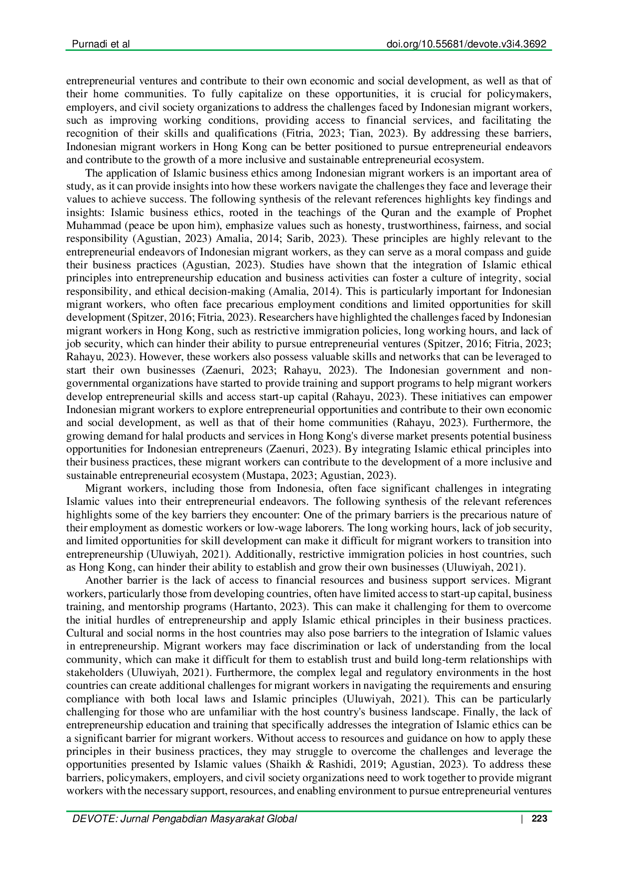 JURIS The Example of Prophet Muhammad as a Business Guide An Islamic Solution for Indonesian Migrant Workers in Hong Kong