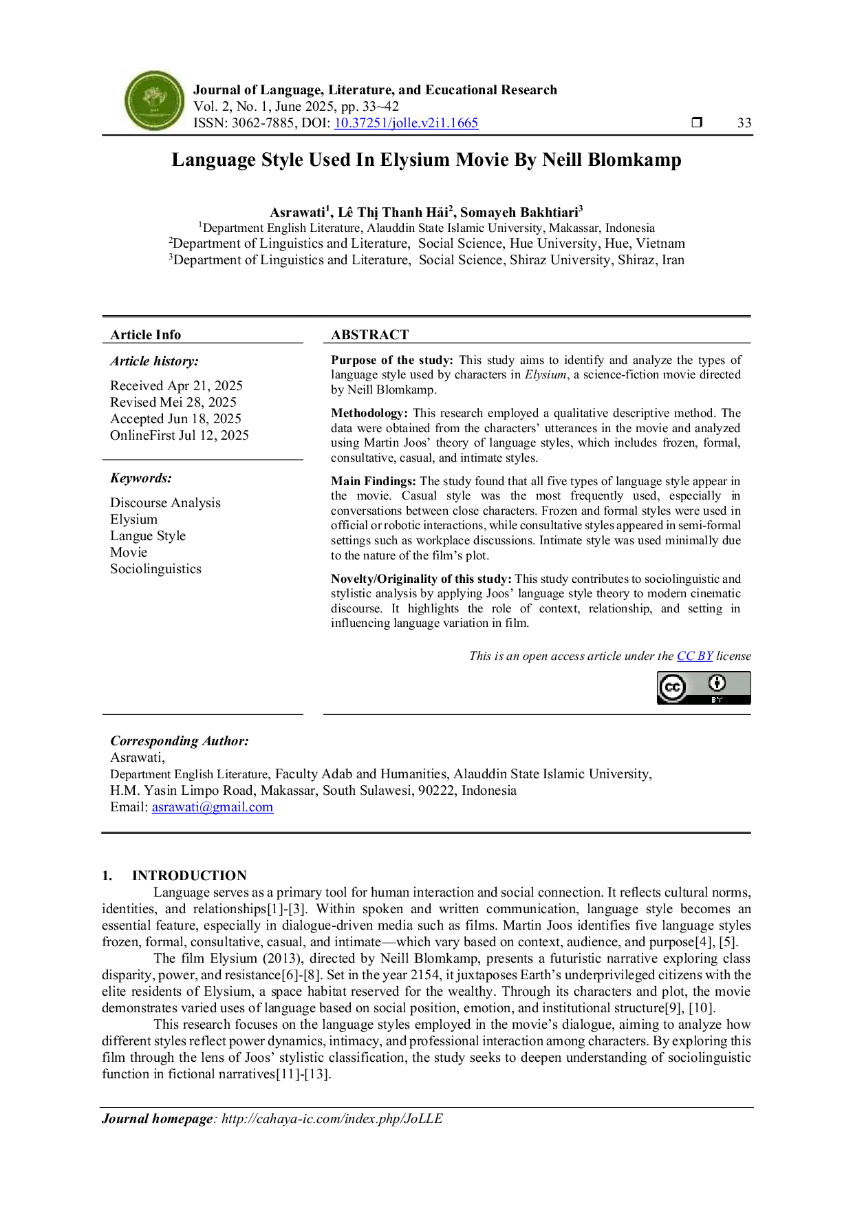 JURIS Language Style Used In Elysium Movie By Neill Blomkamp