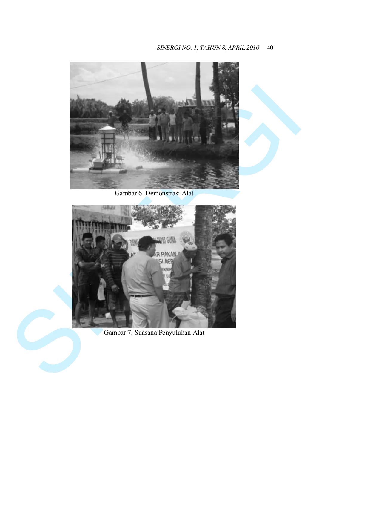 JURIS Pengembangan dan Sosialisasi Mesin Penebar Pakan Ikan Terpadu dengan Aerator Jenis Kincir Air pada Petani Tambak