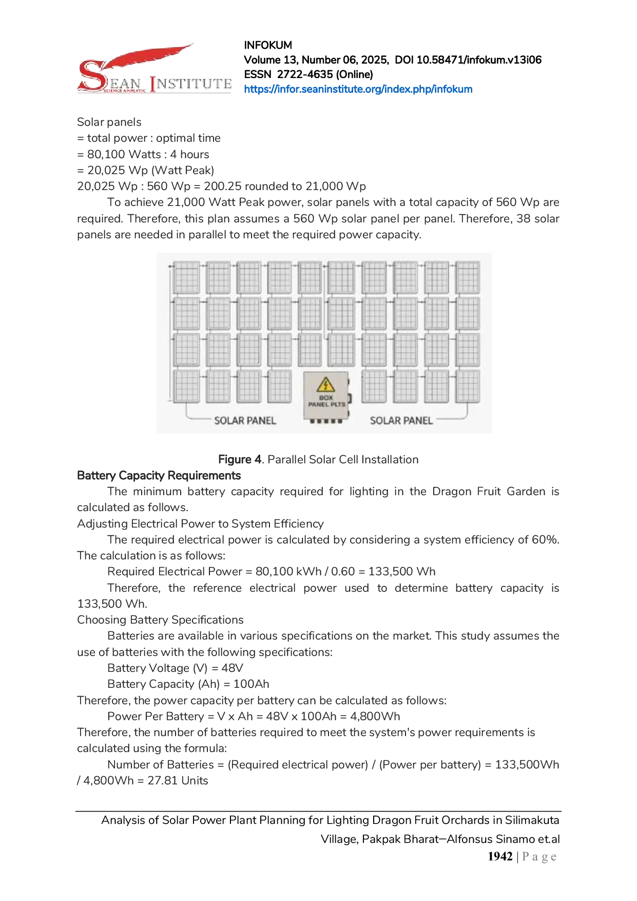 JURIS Analysis of Solar Power Plant Planning for Lighting Dragon Fruit Orchards in Silimakuta Village Pakpak Bharat