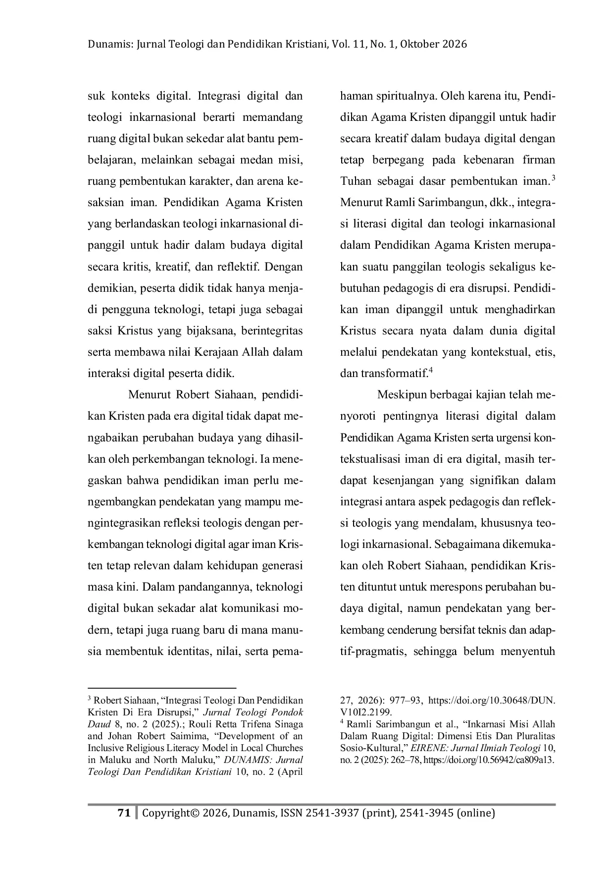 JURIS Integrasi Literasi Digital dan Teologi Inkarnasional dalam Pendidikan Agama Kristen