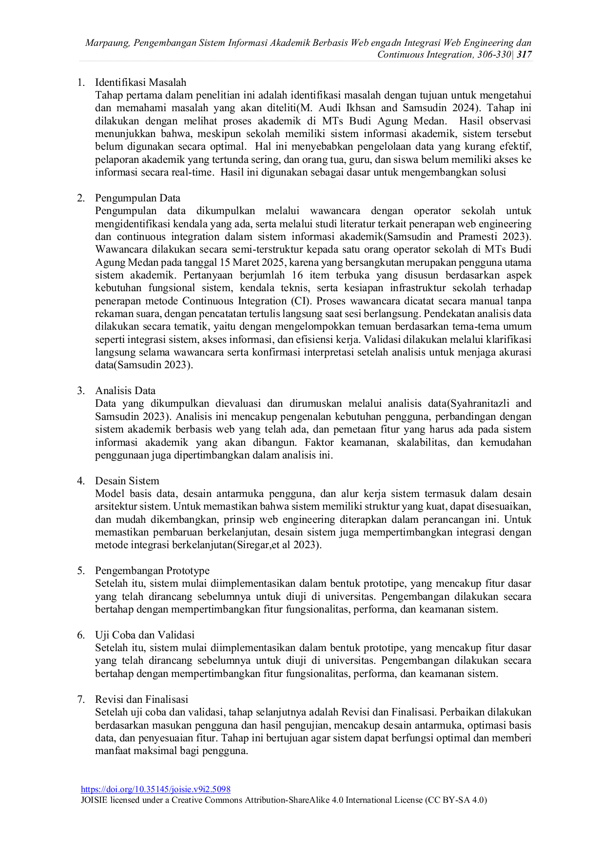 JURIS PENGEMBANGAN SISTEM INFORMASI AKADEMIK BERBASIS WEB DENGAN INTEGRASI WEB ENGINEERING DAN CONTINUOUS INTEGRATION