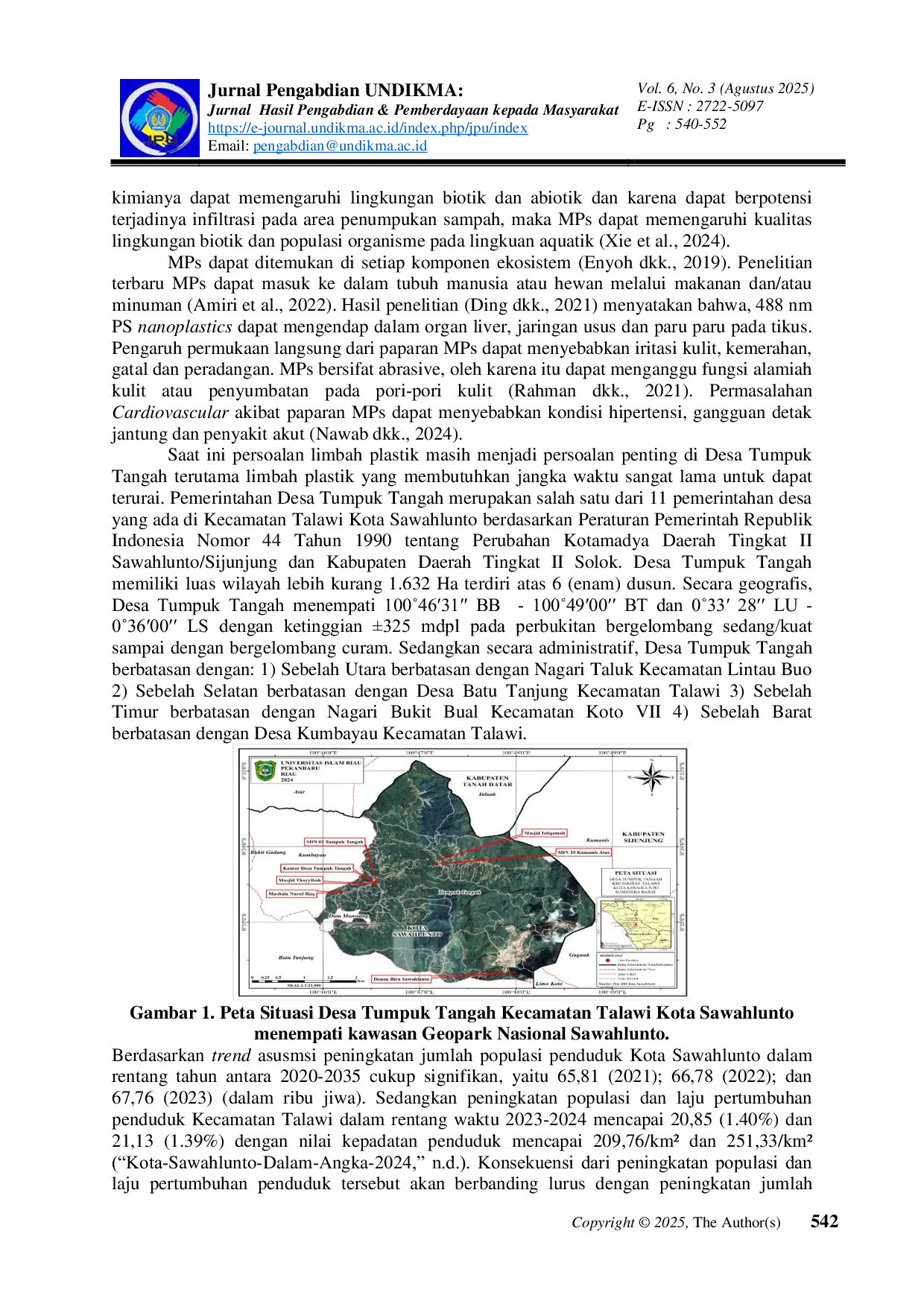 JURIS Pemberdayaan Komunitas Lokal Dalam Pengelolaan Limbah Plastik Sebagai Katalisator Perubahan Lingkungan dan Iklim Global