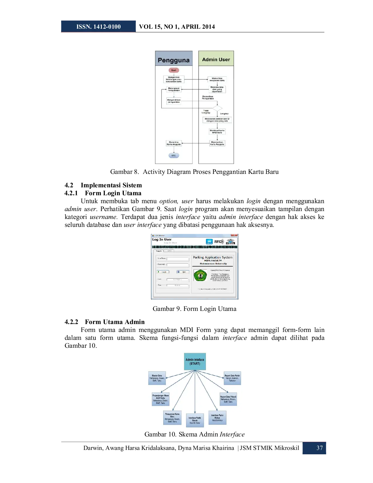 JURIS Sistem Manajemen Parkir Mengunakan Teknologi Radio Frequency and Identification Studi Kasus Fakultas MIPA Universitas Mulawarman