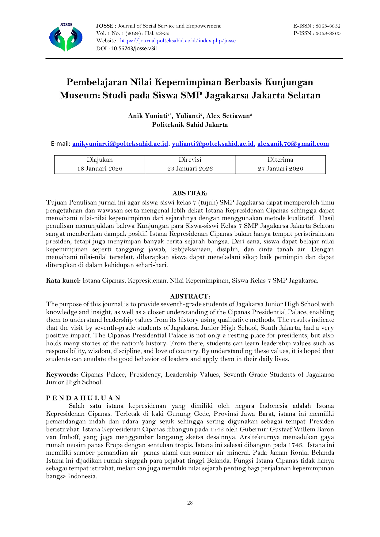 JURIS Belajar Nilai Kepemimpinan Dari Istana Kepresidenan Cipanas