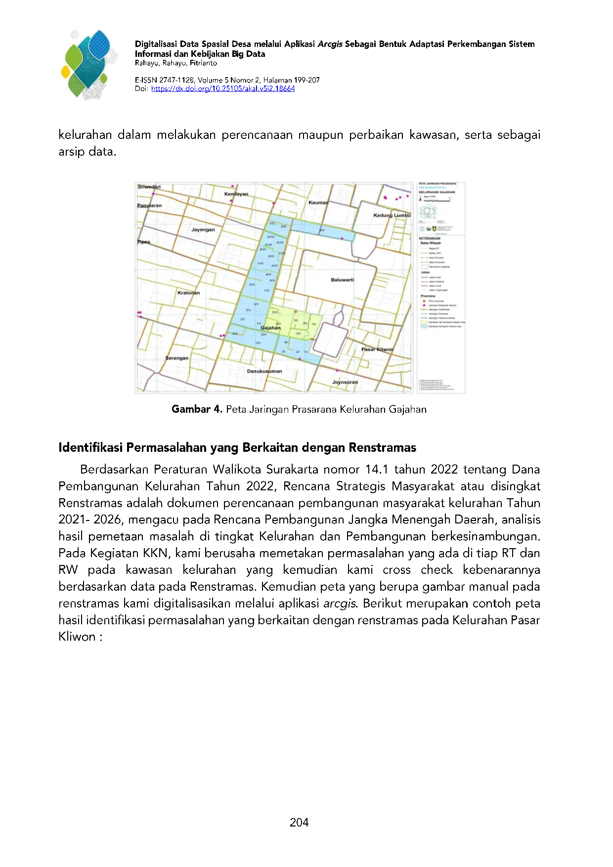 JURIS Peningkatan Kapasitas Aparatur Kelurahan dalam Penggunaan Teknologi Berbasis Geospasial di Kecamatan Pasar Kliwon Kota Surakarta