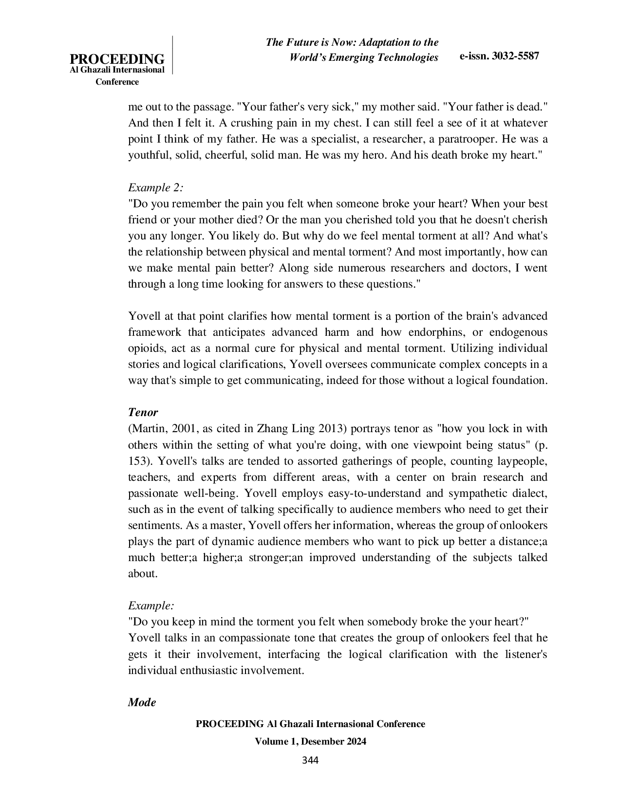 JURIS Analyzing The Concepts Of Context And Register In Youtube Content Ted Talks Why Broken Hearts Hurt And What Heals Them By Yoram Yovell