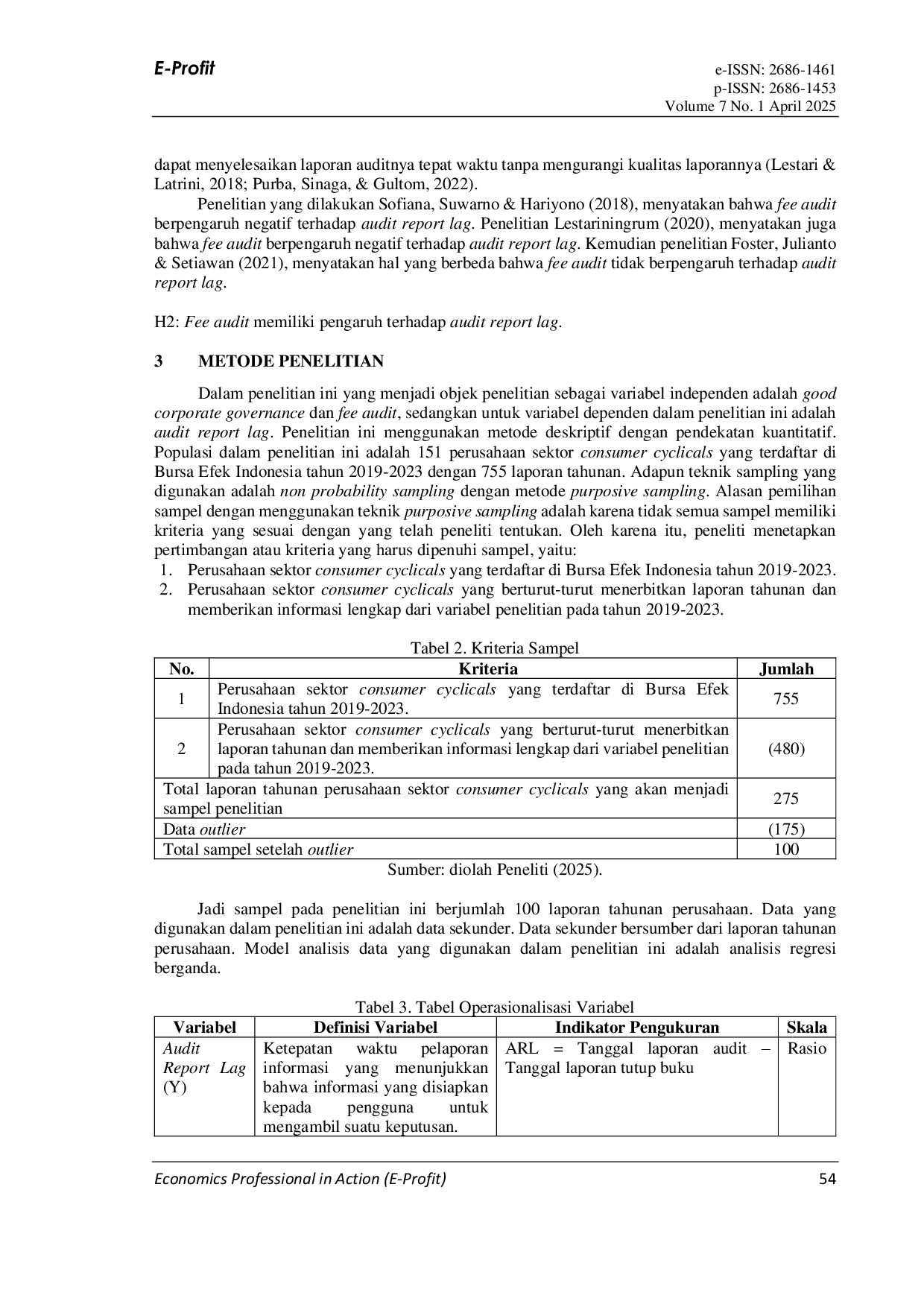 JURIS Pengaruh Good Corporate Governance GCG dan Fee Audit terhadap Audit Report Lag