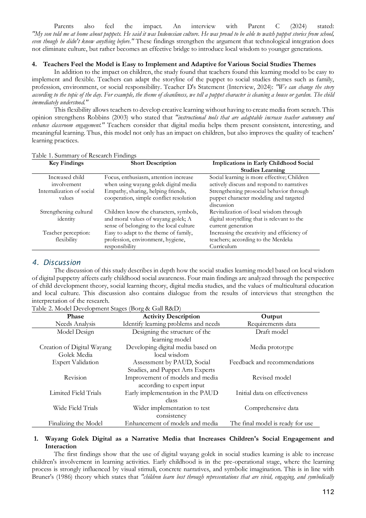JURIS Social Science Learning Model for Early Childhood Based on Digital Wayang Golek to Enhance Social Awareness