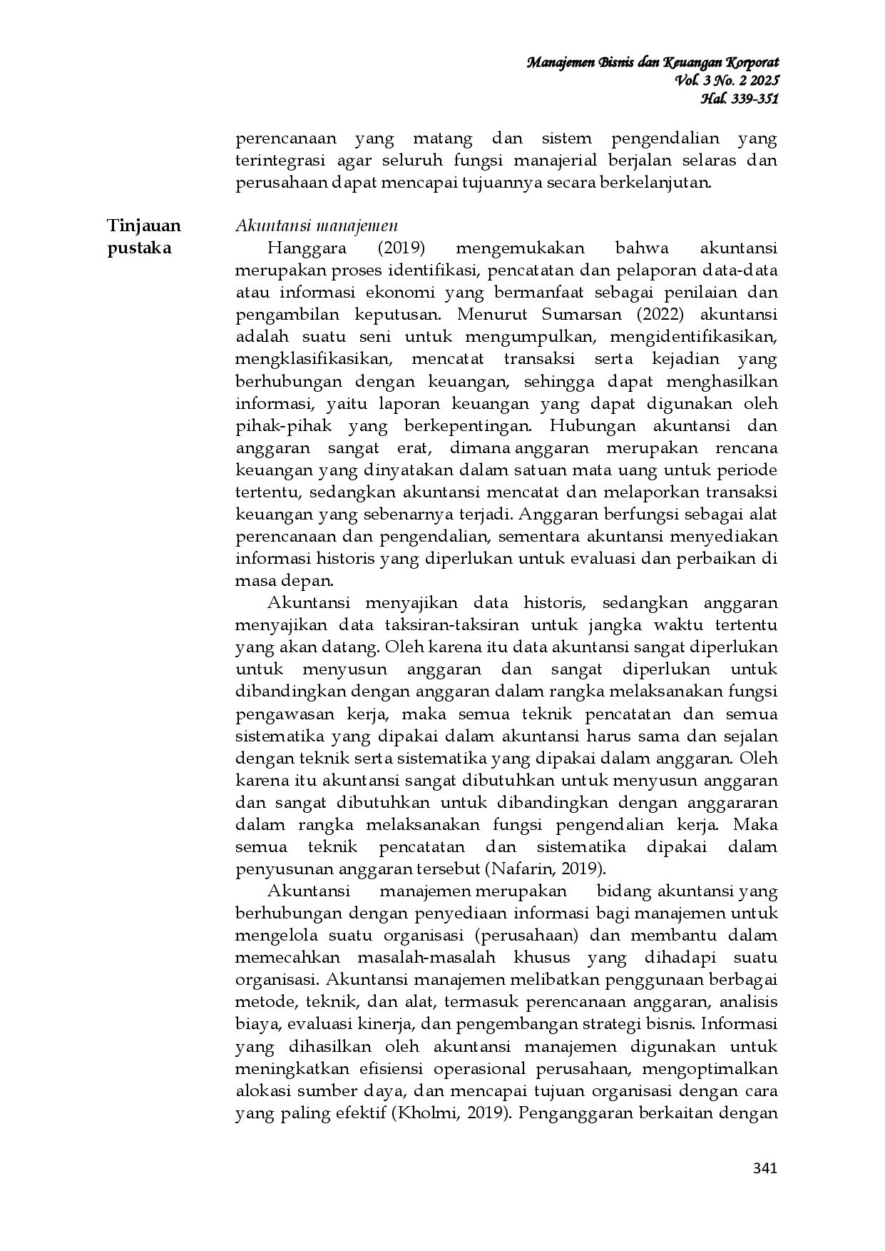 JURIS Prosedur Anggaran Biaya Operasional Sebagai Alat Pengendalian Laba pada PT Bank SulutGo KCP Ranotana