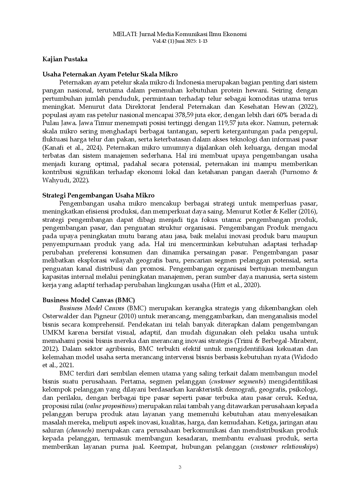 juris Strategi Pengembangan Usaha Tree Jaya Farm dengan Pendekatan Business Model Canvas