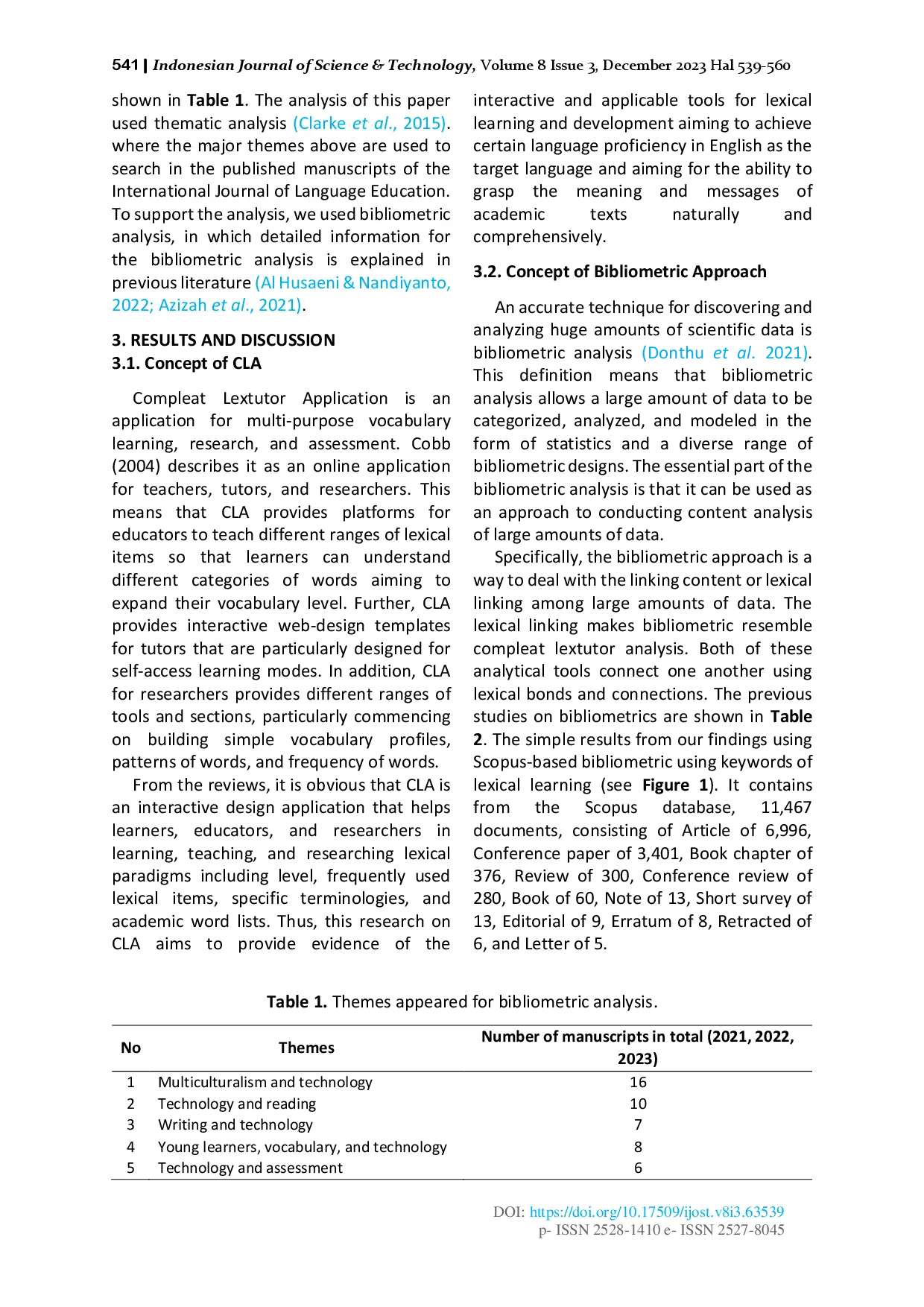 juris The Compleat Lextutor Application Tool for Academic and Technological Lexical Learning Review and Bibliometric Approach