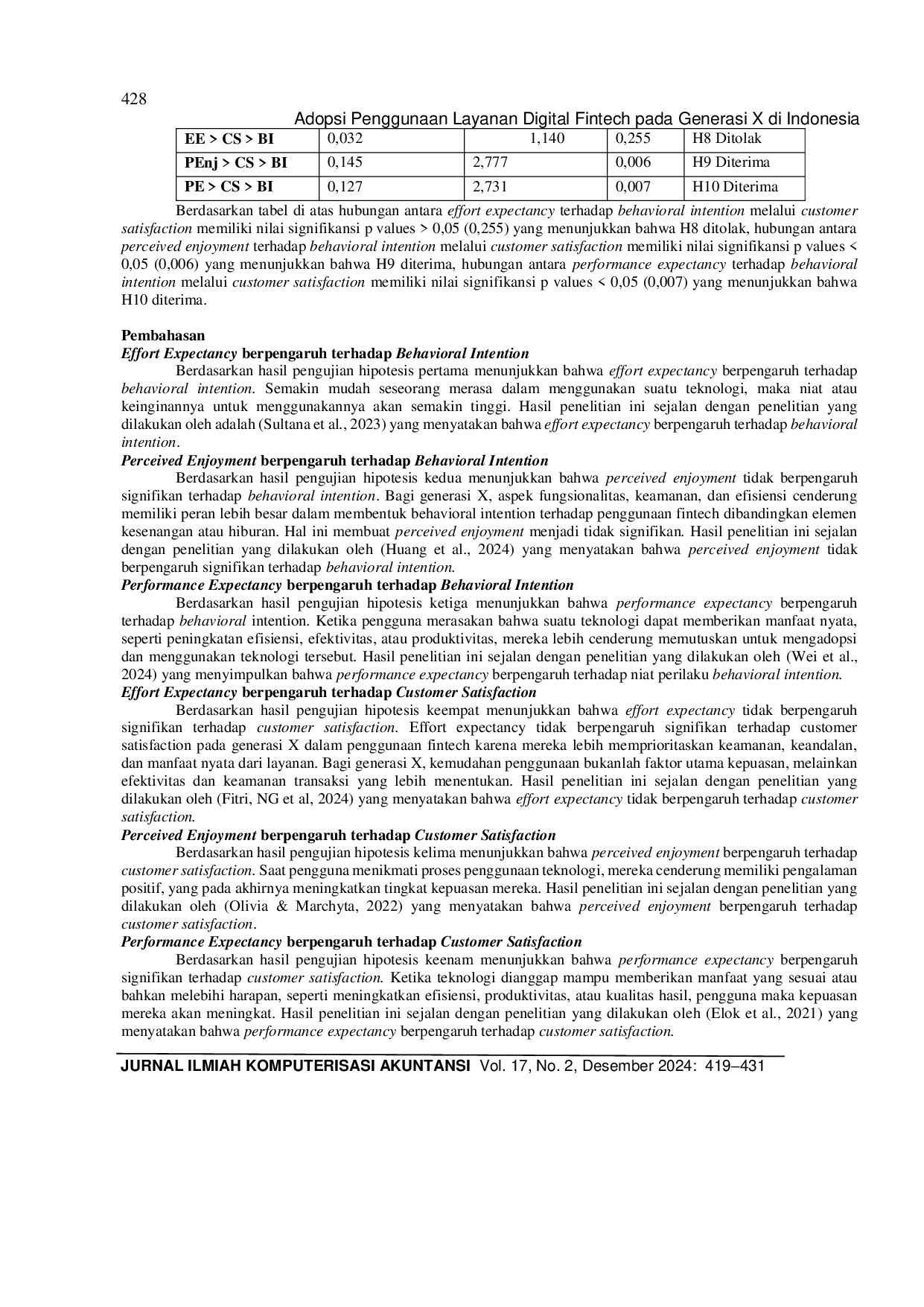 JURIS Adopsi Penggunaan Layanan Digital Fintech pada Generasi X di Indonesia