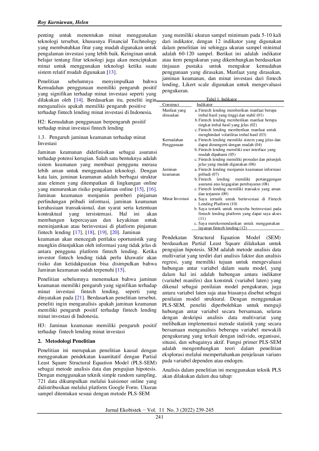 JURIS Faktor yang Mempengaruhi Minat Investasi pada Financial Technology Platform
