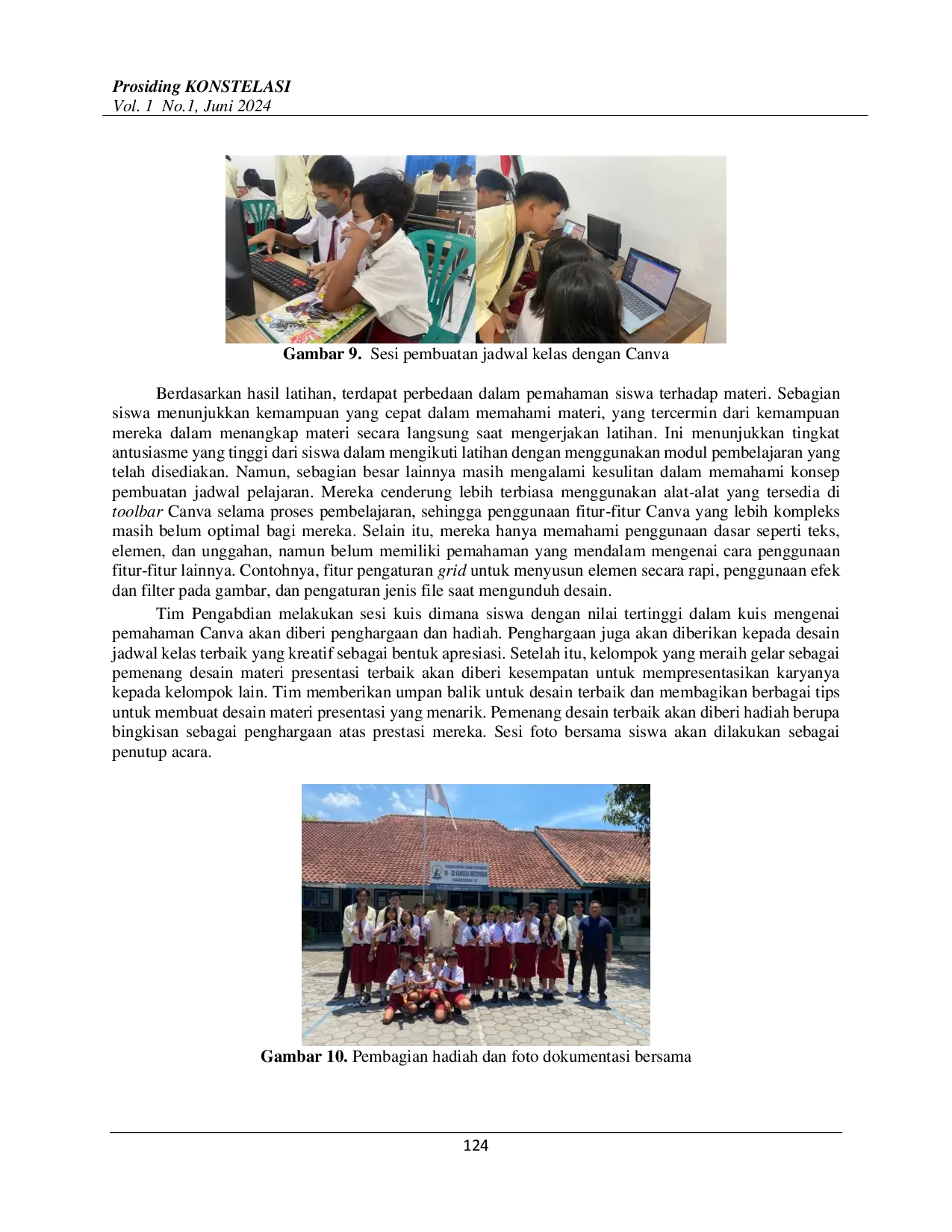 juris Pelatihan Canva Untuk Desain Jadwal Pelajaran 5 pada Siswa Sekolah Dasar Kanisius Notoyudan