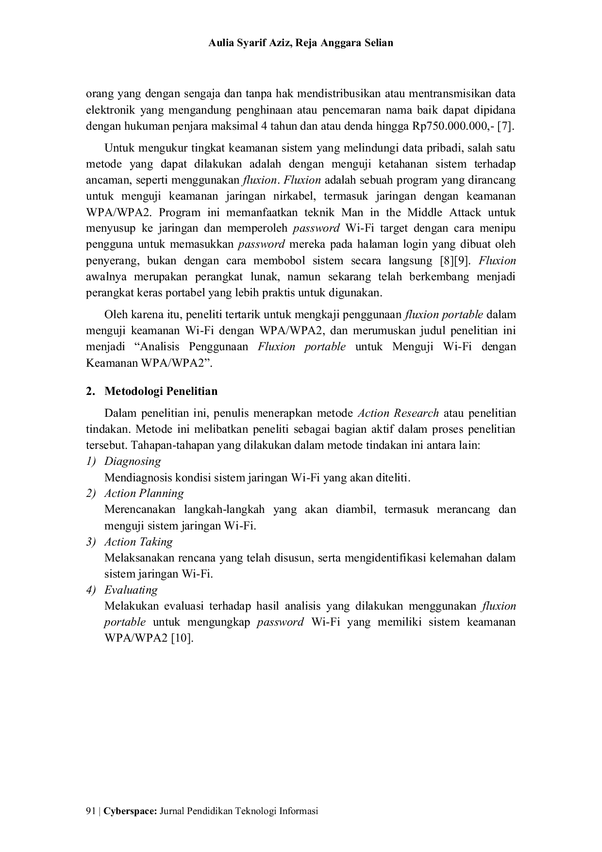 JURIS An Analysis of Portable Fluxion Usage for Testing WPA WPA2 Secured Wi Fi Networks