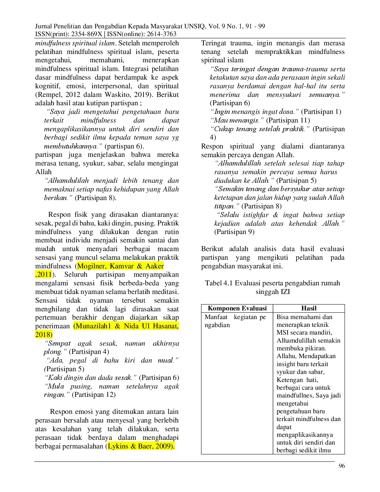 juris Meningkatkan Kemampuan Petugas Rumah Singgah IZI Dalam Target Sehat Mandiri Melalui Mindfulness Spiritual
