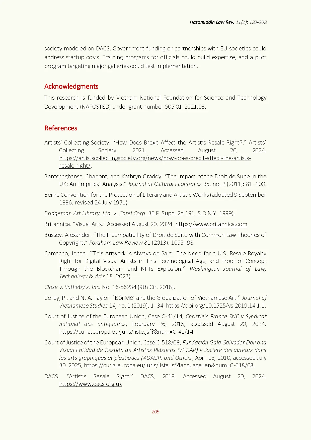 juris The Artist s Resale Right Global Perspectives and Vietnam s Path to Protection under the EVFTA