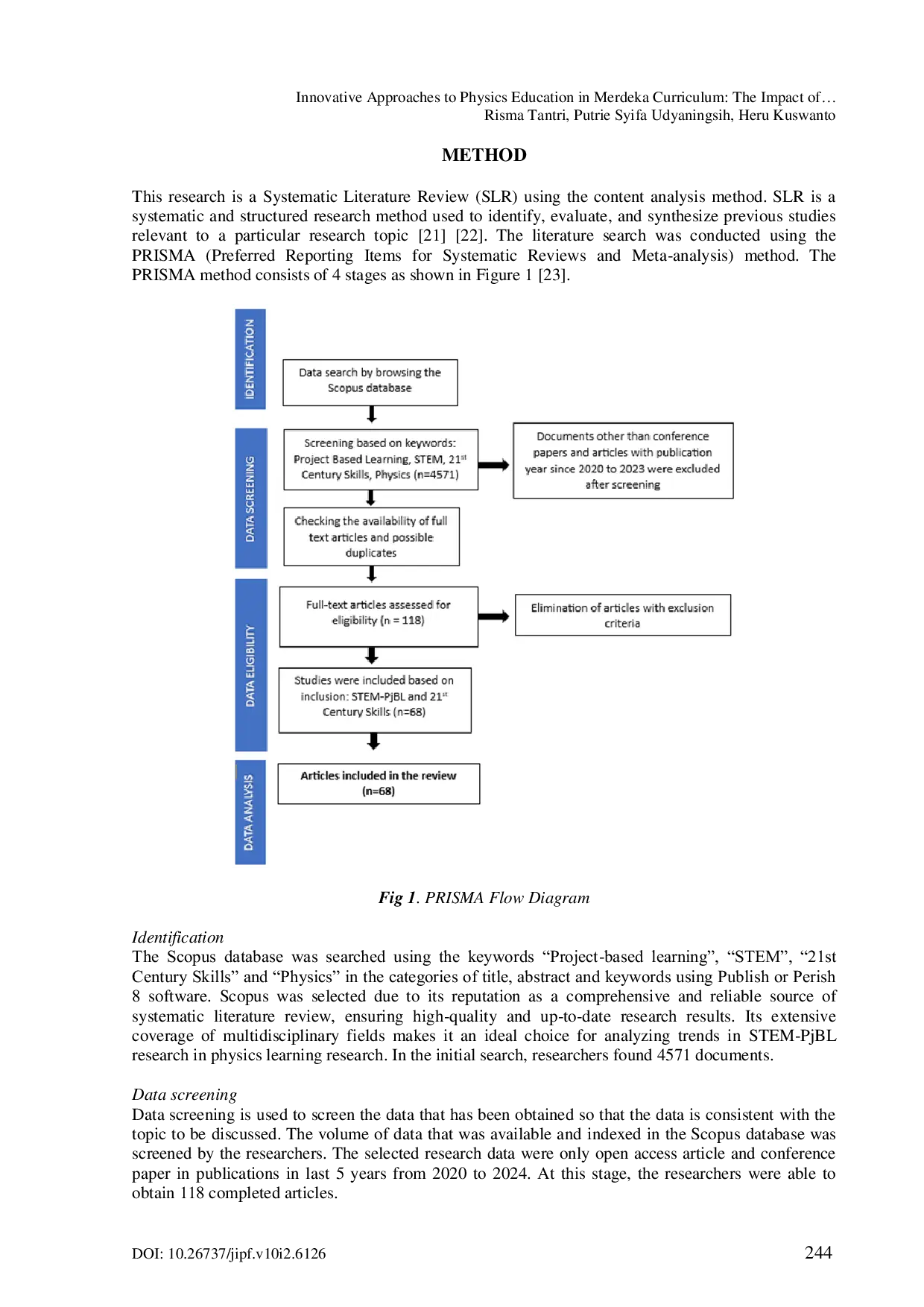 JURIS Innovative Approaches to Physics Education in Merdeka Curriculum The Impact of STEM Integrated Project Based Learning on 21st Century Skills