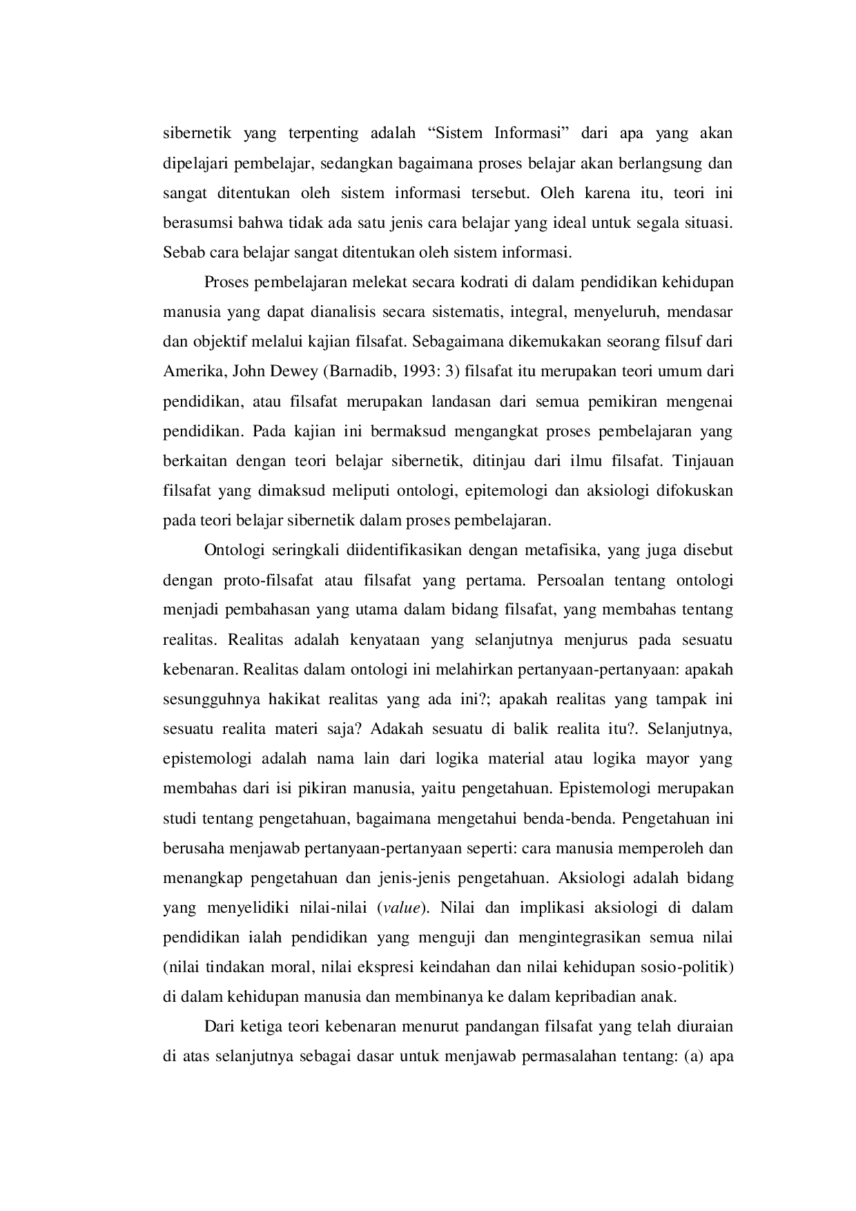 JURIS Analisis Ontologi Epistemologi Dan Aksiologi Artikel Teori Belajar Sibernetik Dalam Proses Pembelajaran