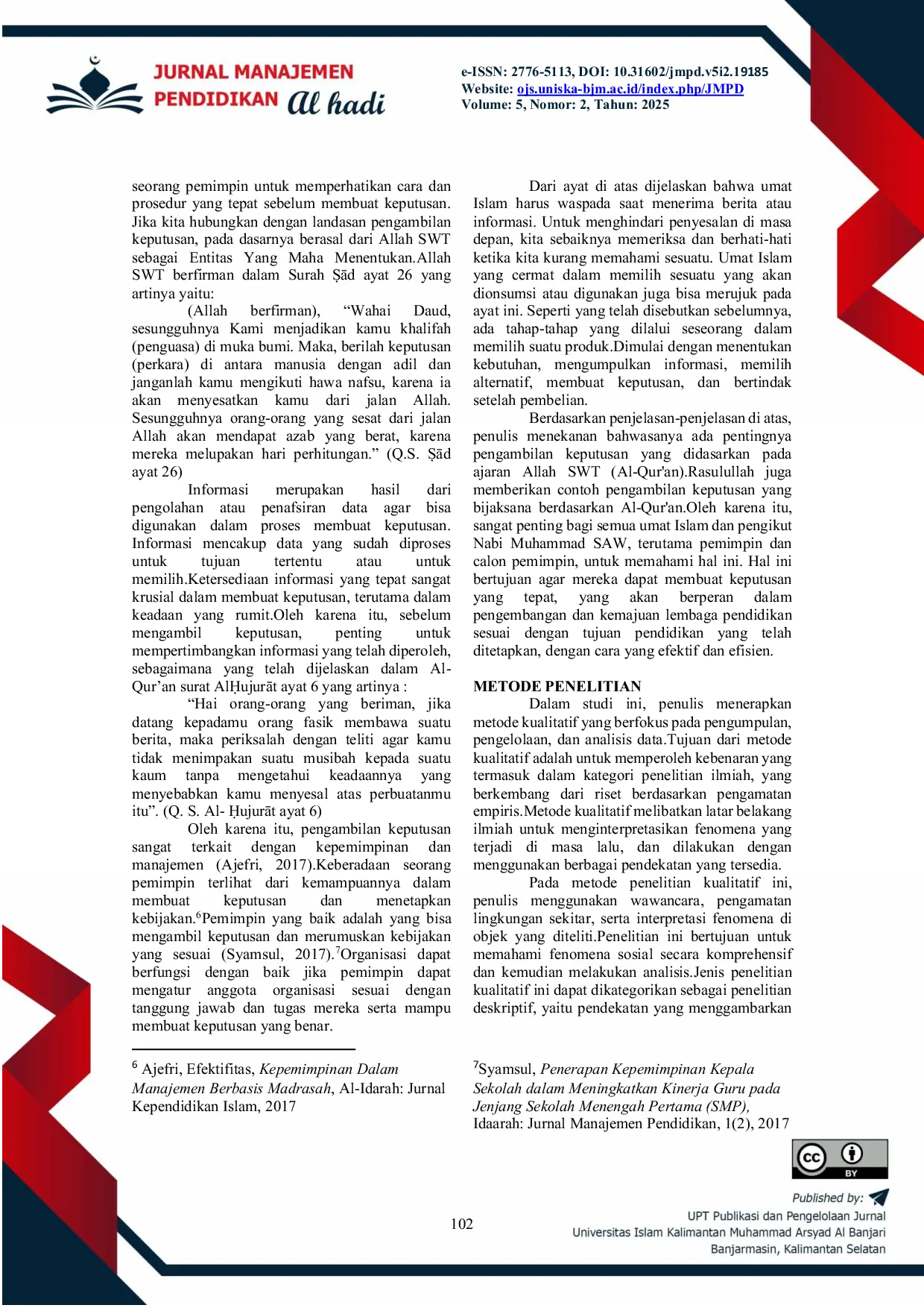 JURIS Strategi Pemimpin Dalam Pengambilan Keputusan Di Organisasi