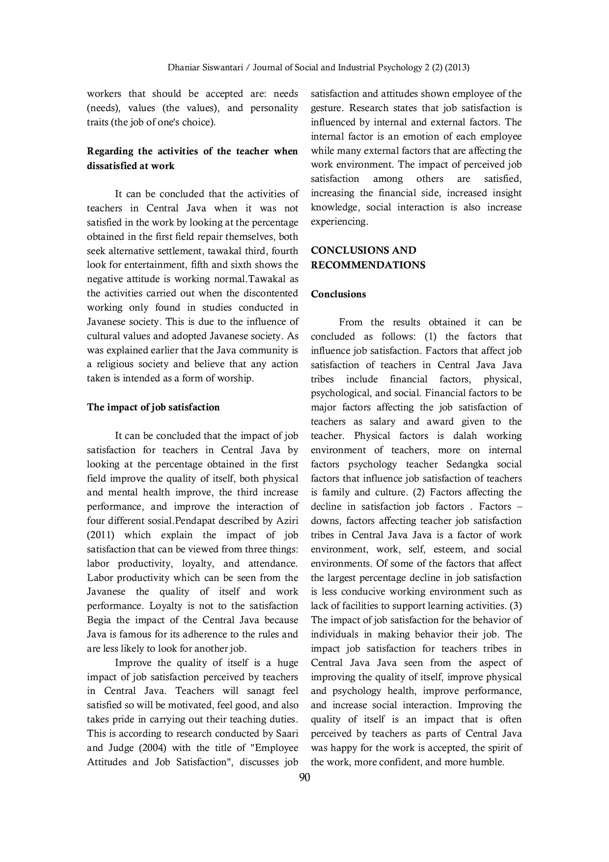 JURIS Teamwork Studi Indigenous Pada Karyawan PNS Dan Swasta Bersuku Jawa