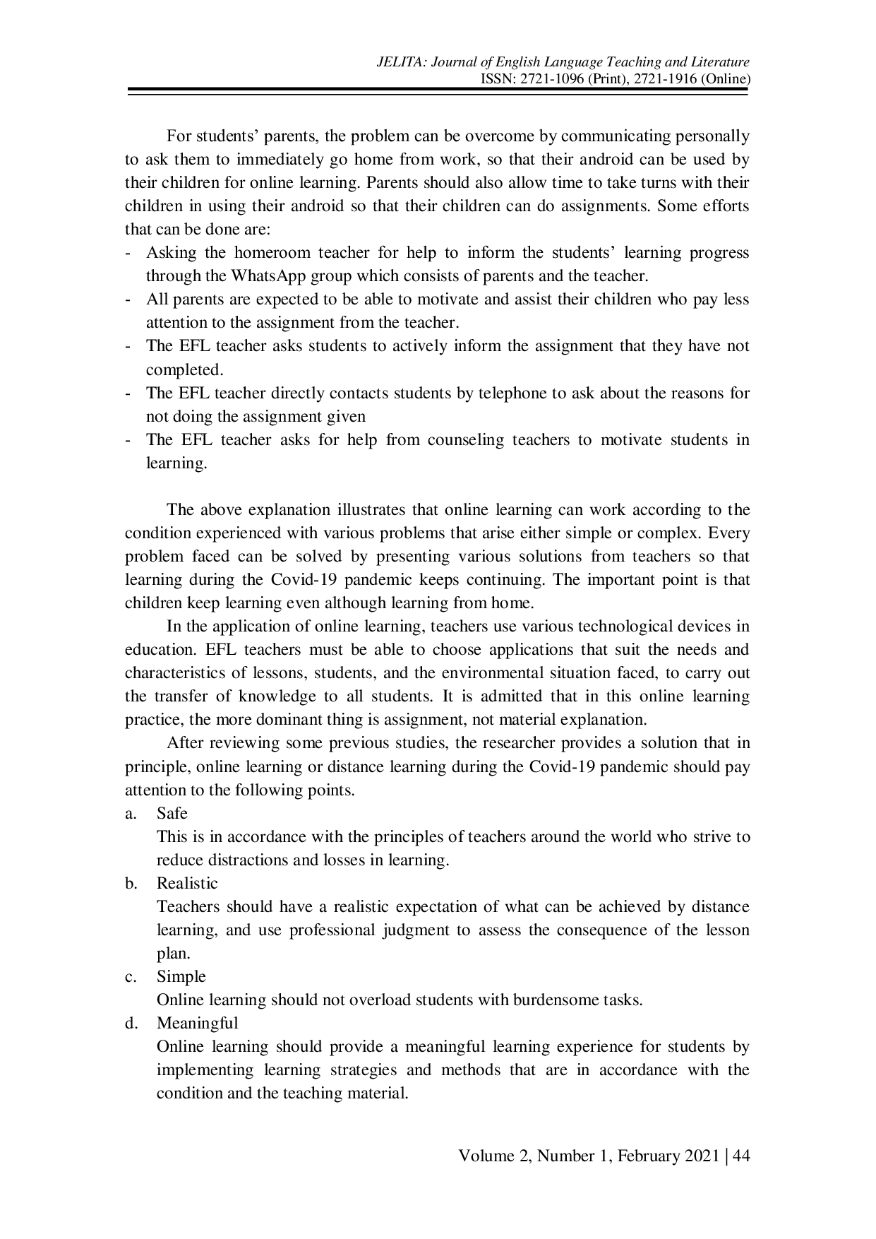 JURIS Problems of Online Learning during Covid 19 Pandemic in EFL Classroom and the Solution