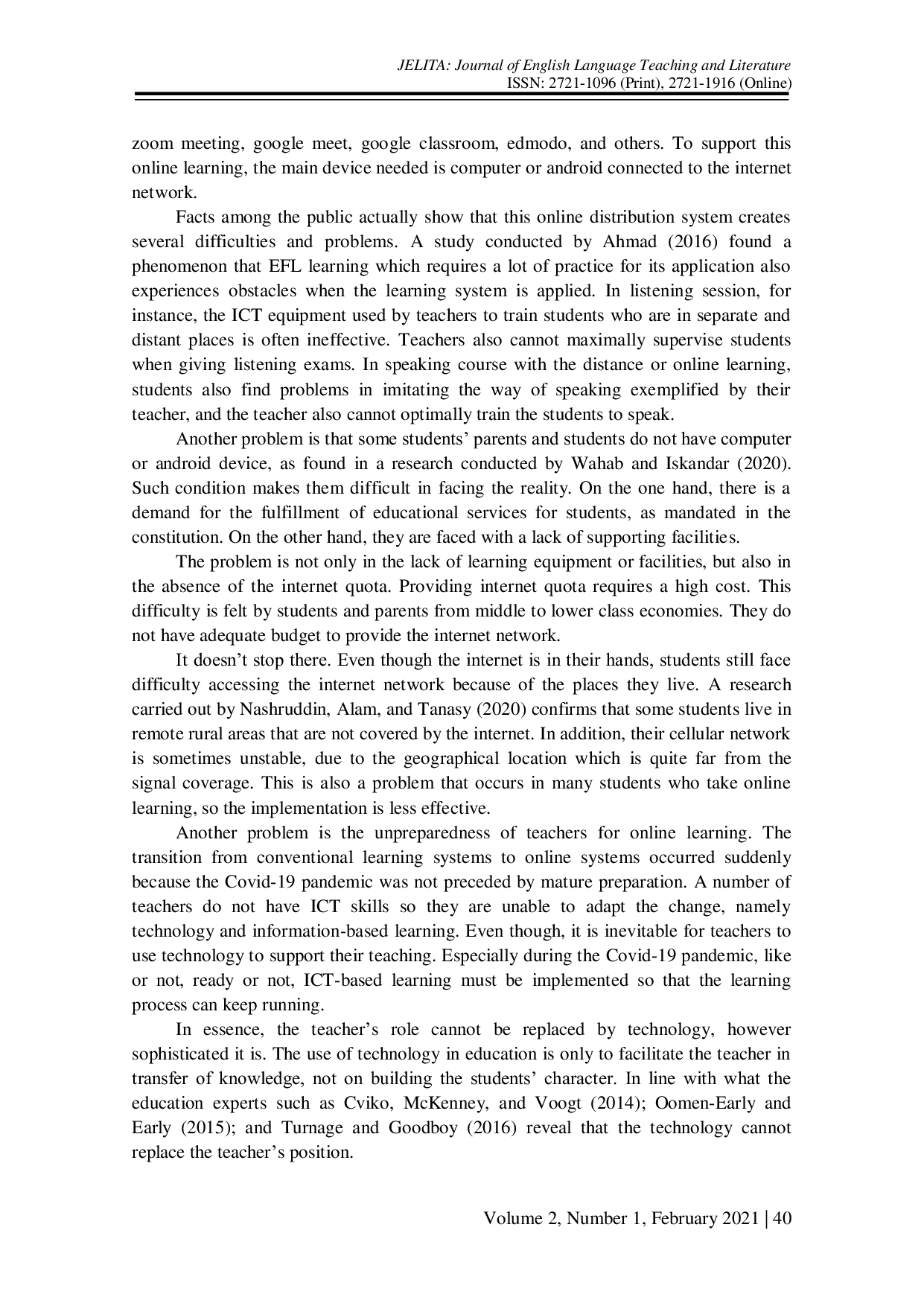 JURIS Problems of Online Learning during Covid 19 Pandemic in EFL Classroom and the Solution