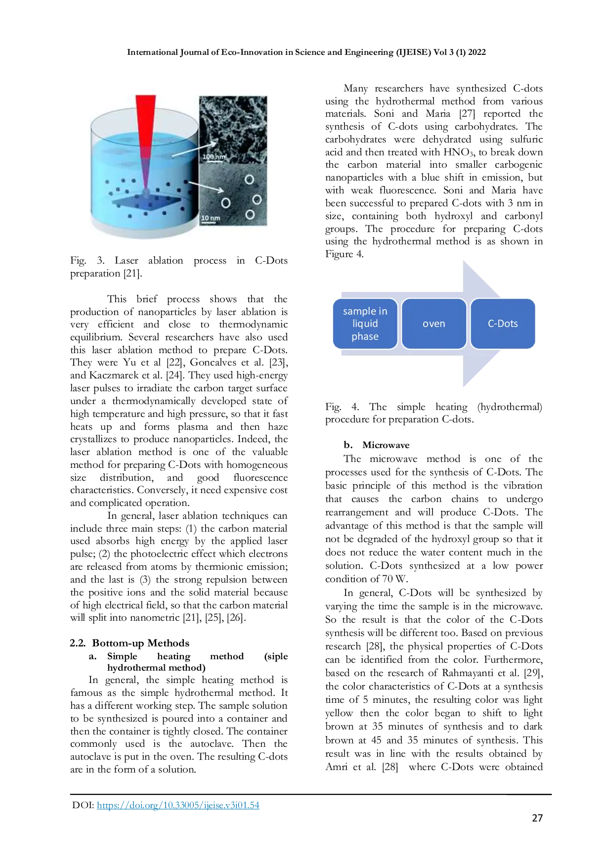 JURIS A brief review of C Dots preparation using top down and bottom up approaches