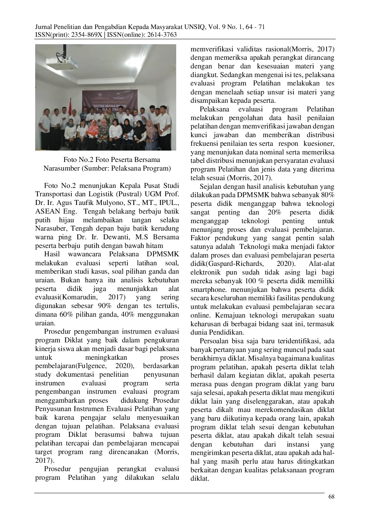 juris Analisis Kebutuhan Pengembangan Instrumen Evaluasi Program Diklat Pemberdayaan Masyarakat Sistem Manajemen Berbasis Android