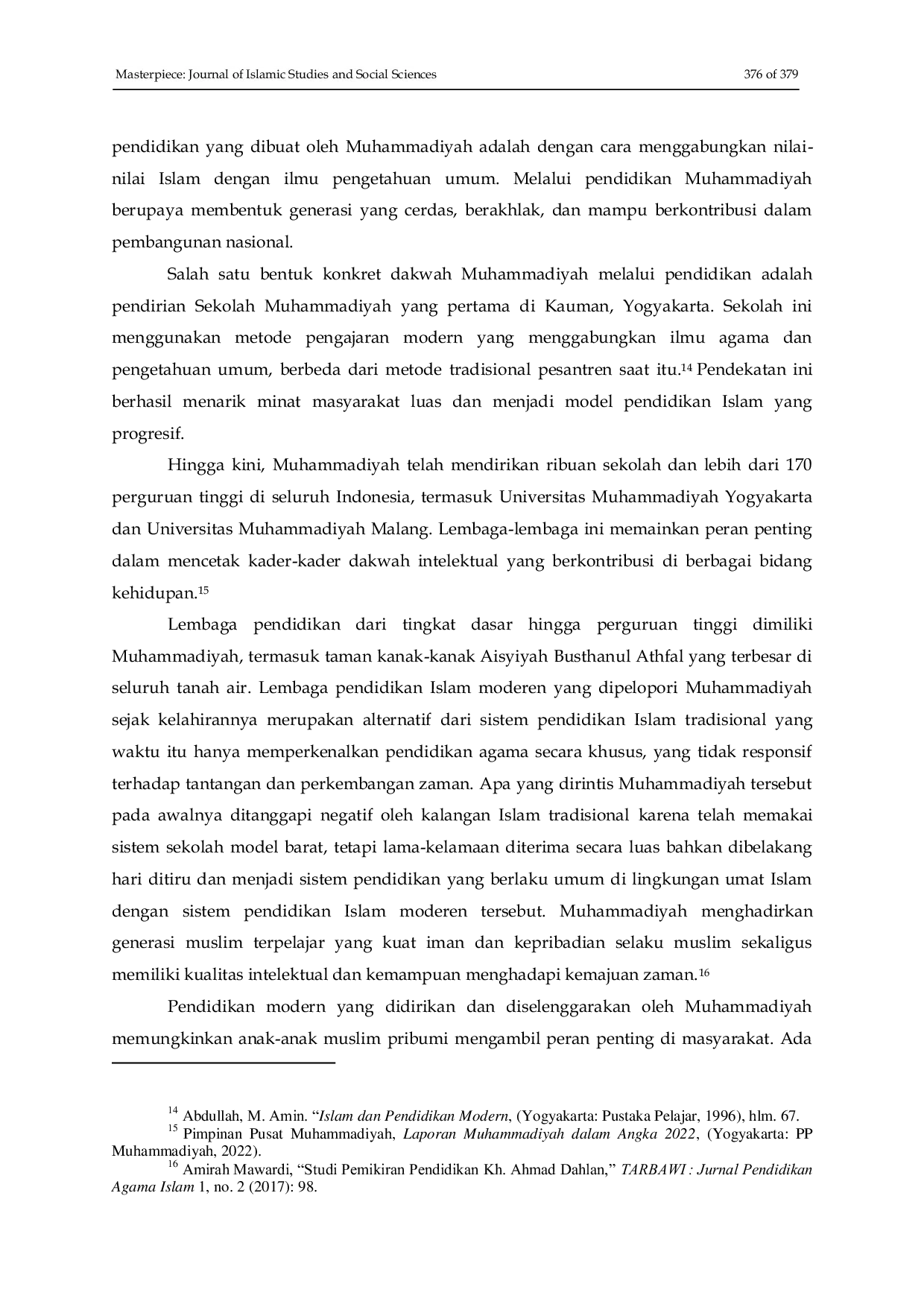 JURIS Dakwah Muhammadiyah melalui Pendidikan