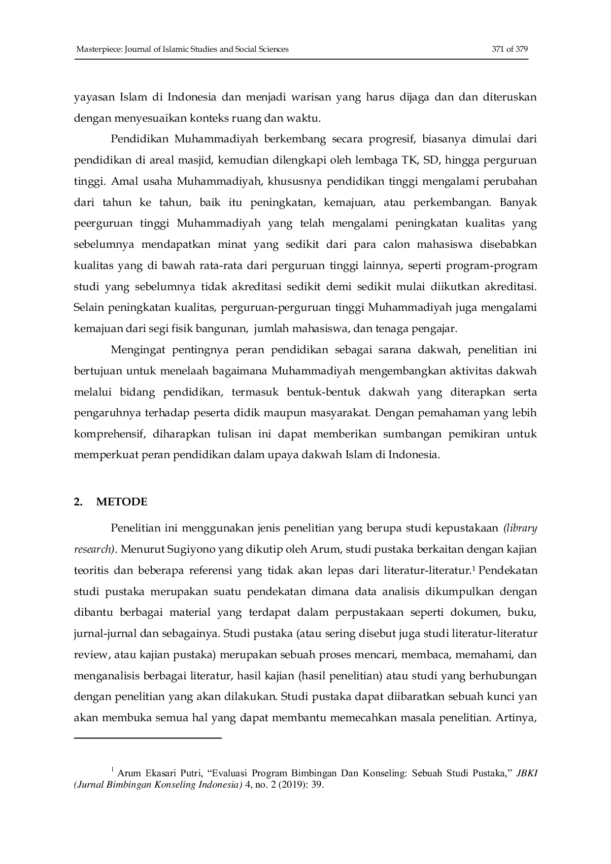 JURIS Dakwah Muhammadiyah melalui Pendidikan