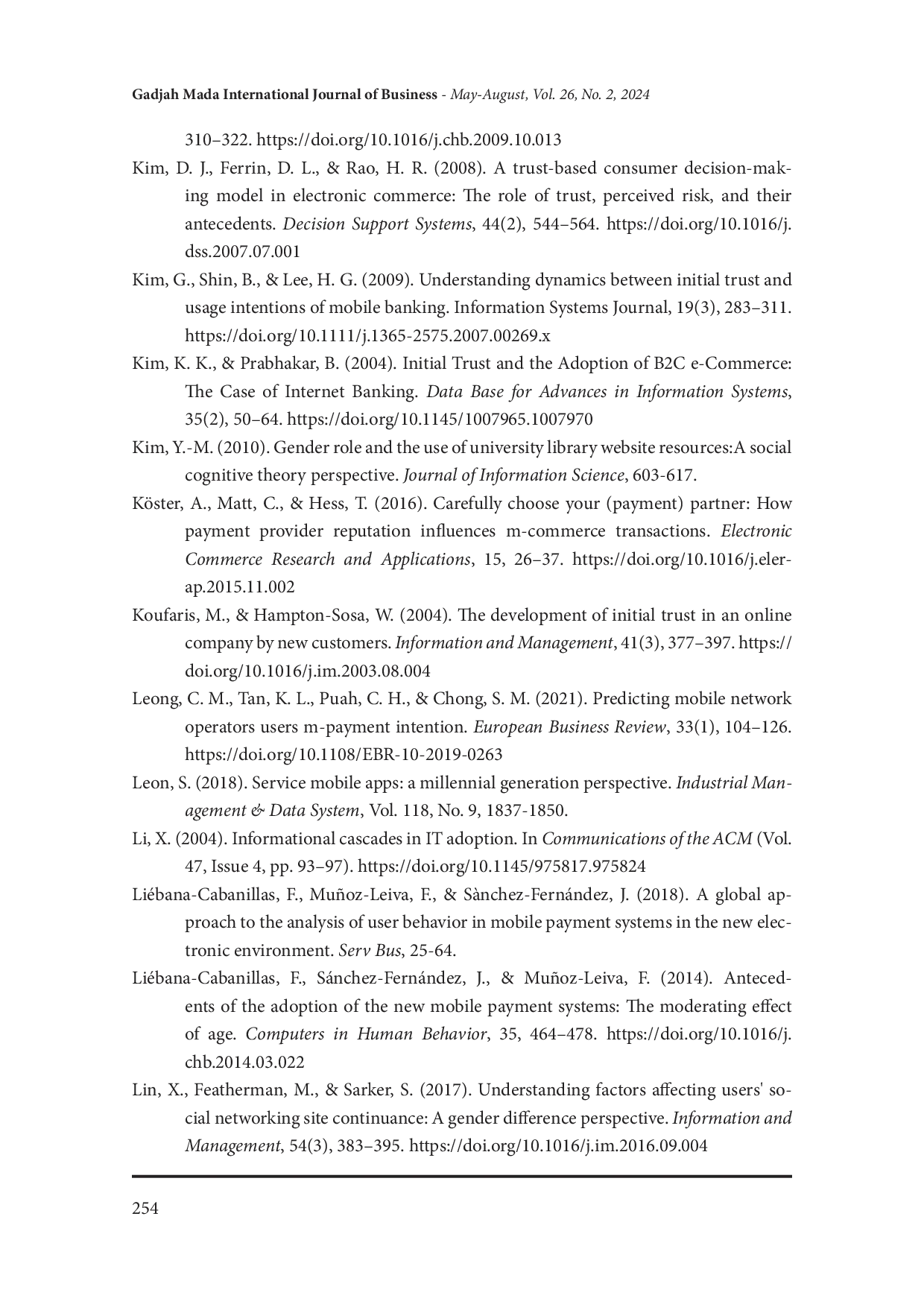 juris The Role of Trust on the Continuance Usage Intention of Indonesian Mobile Payment Application