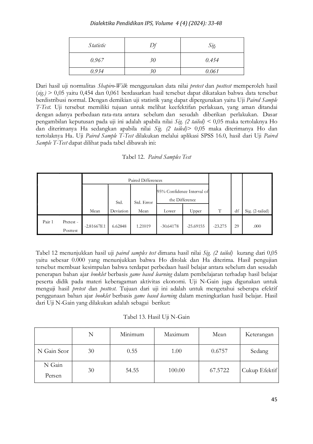 JURIS Pengembangan Bahan Ajar Booklet Berbasis Game Based Learning Untuk Meningkatkan Hasil Belajar Peserta Didik Materi Keberagaman Aktivitas Ekonomi